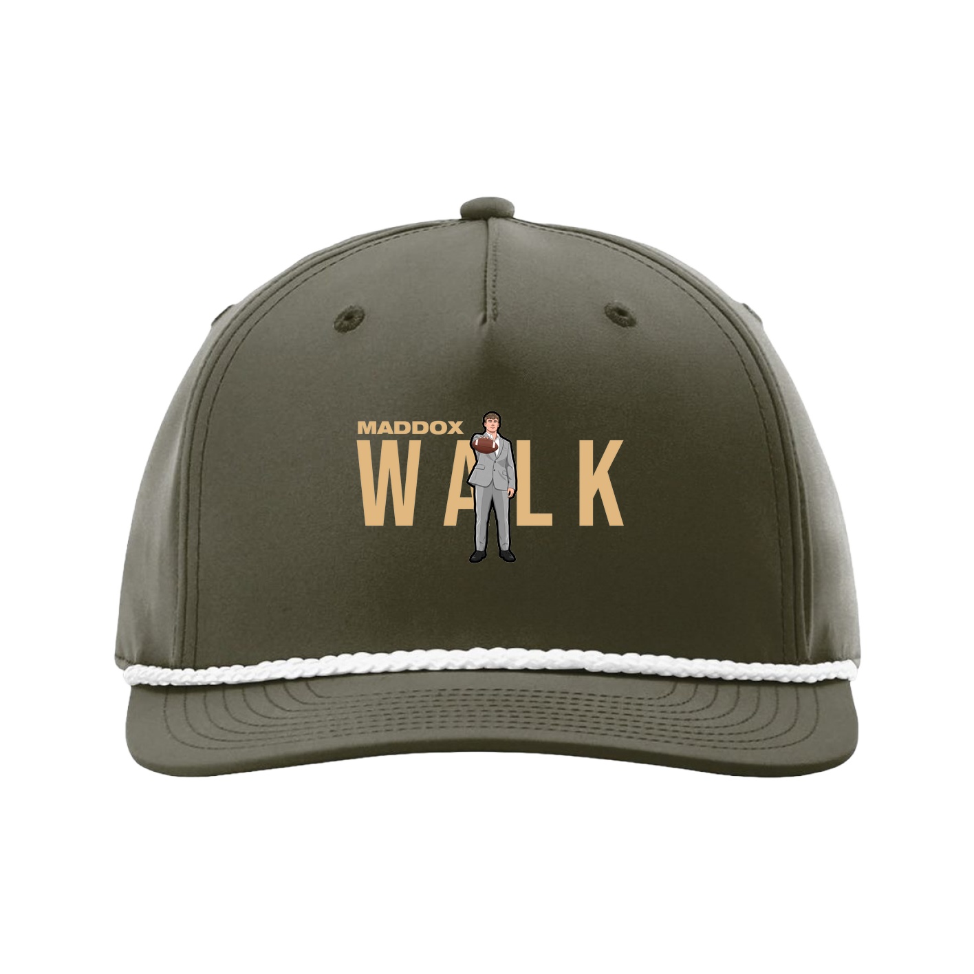 Five-Panel Classic Rope Cap — Player Name in Green
