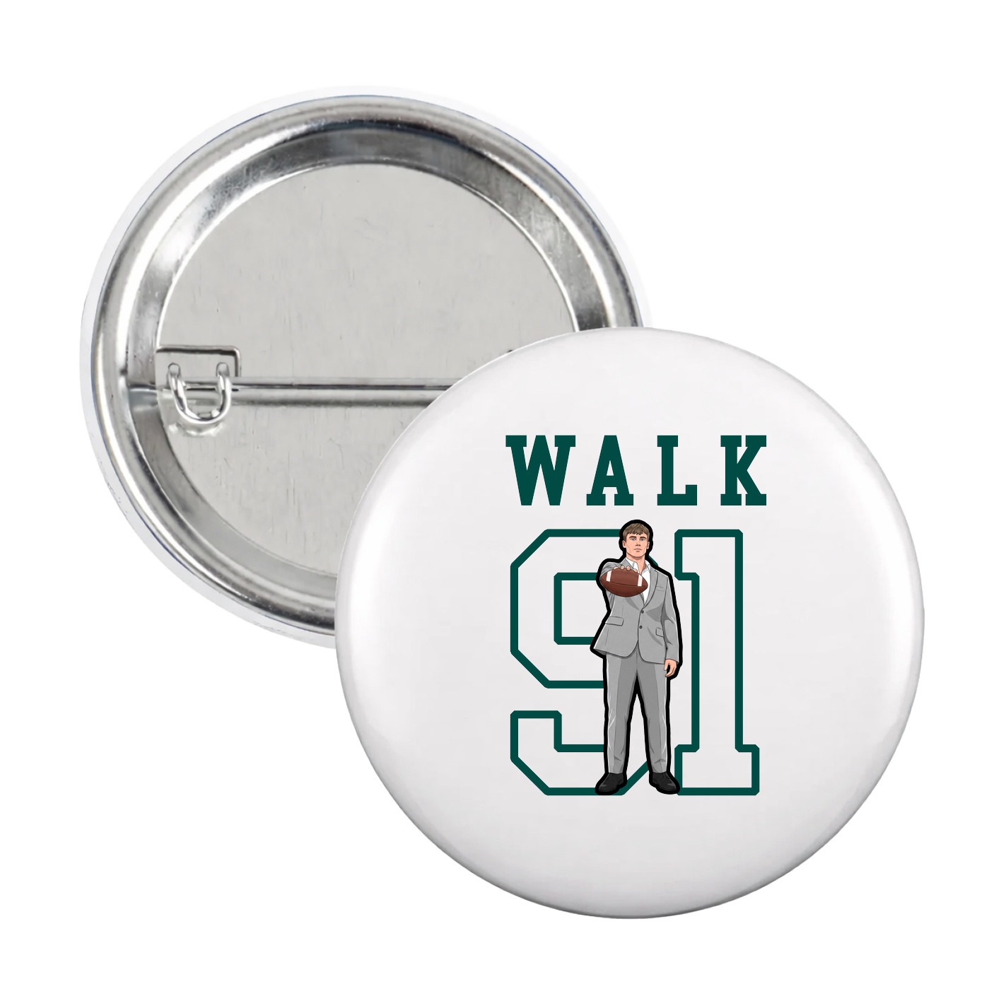 Game Day Button — Shirsey in White