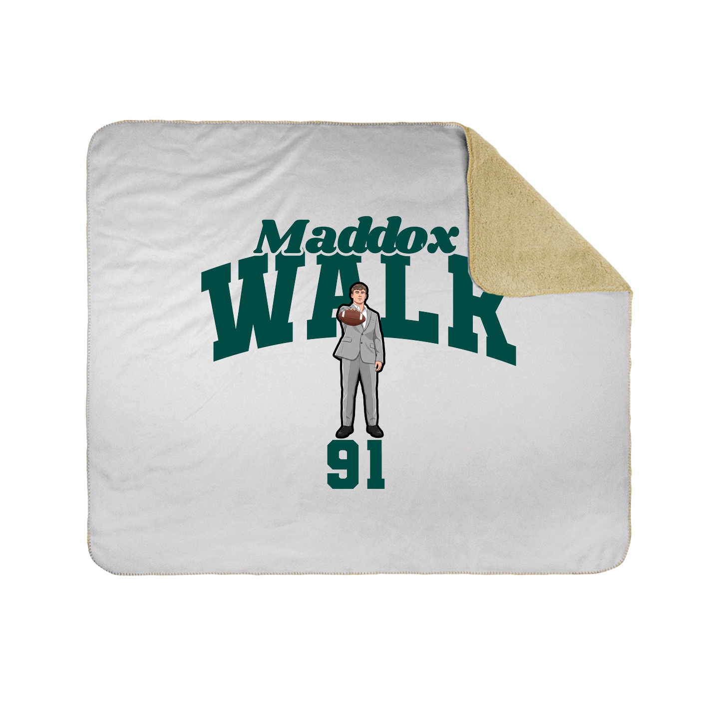 Throw Blanket — Signature Arch in White