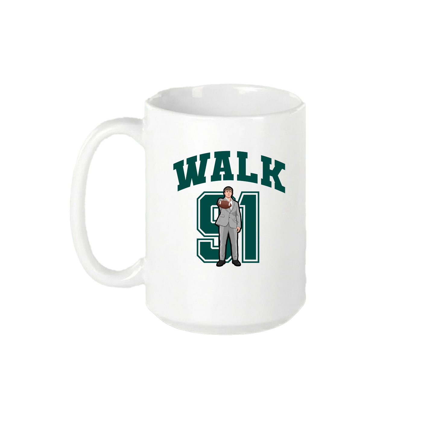 15oz Coffee Mug — Number in White