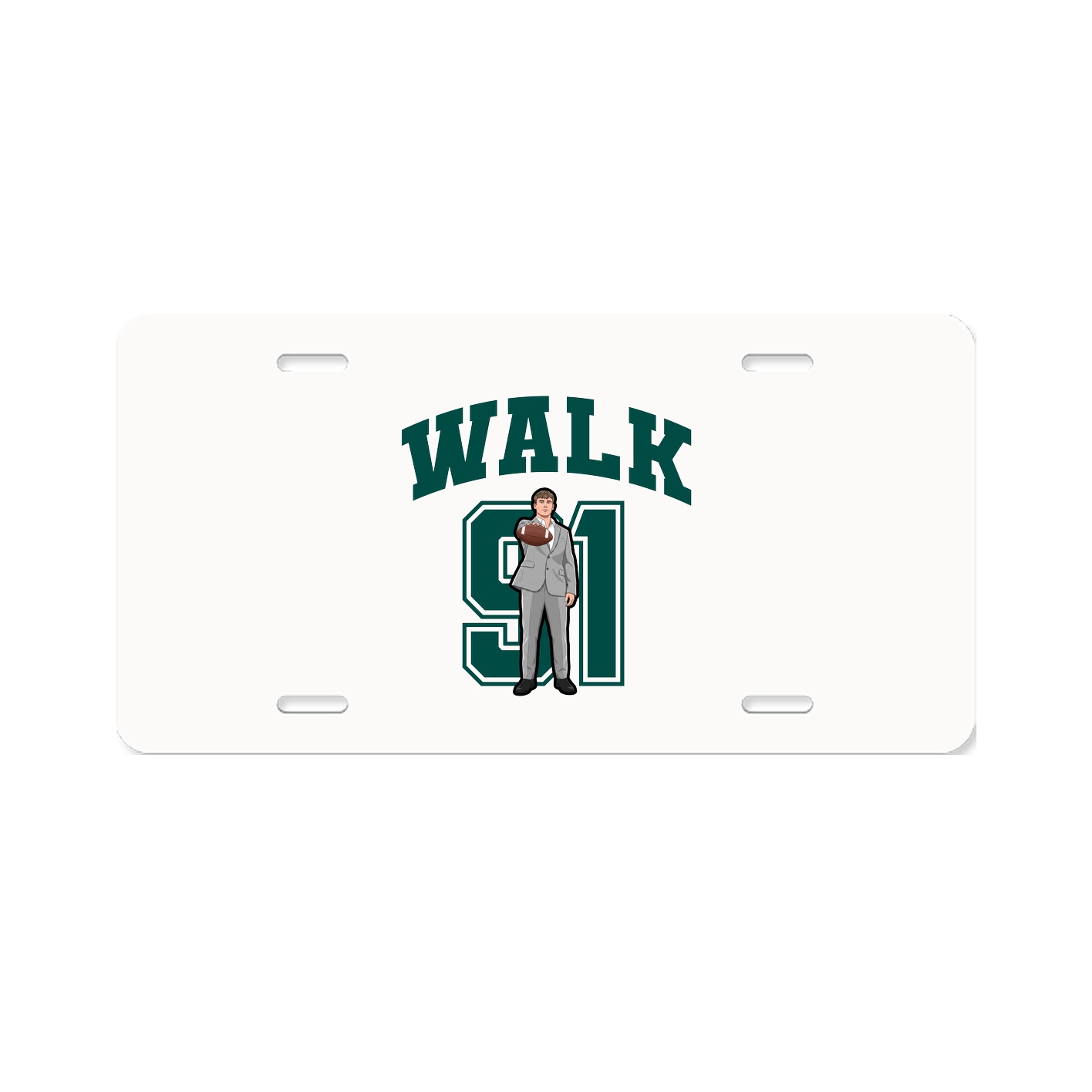 License Plate — Number in Classic