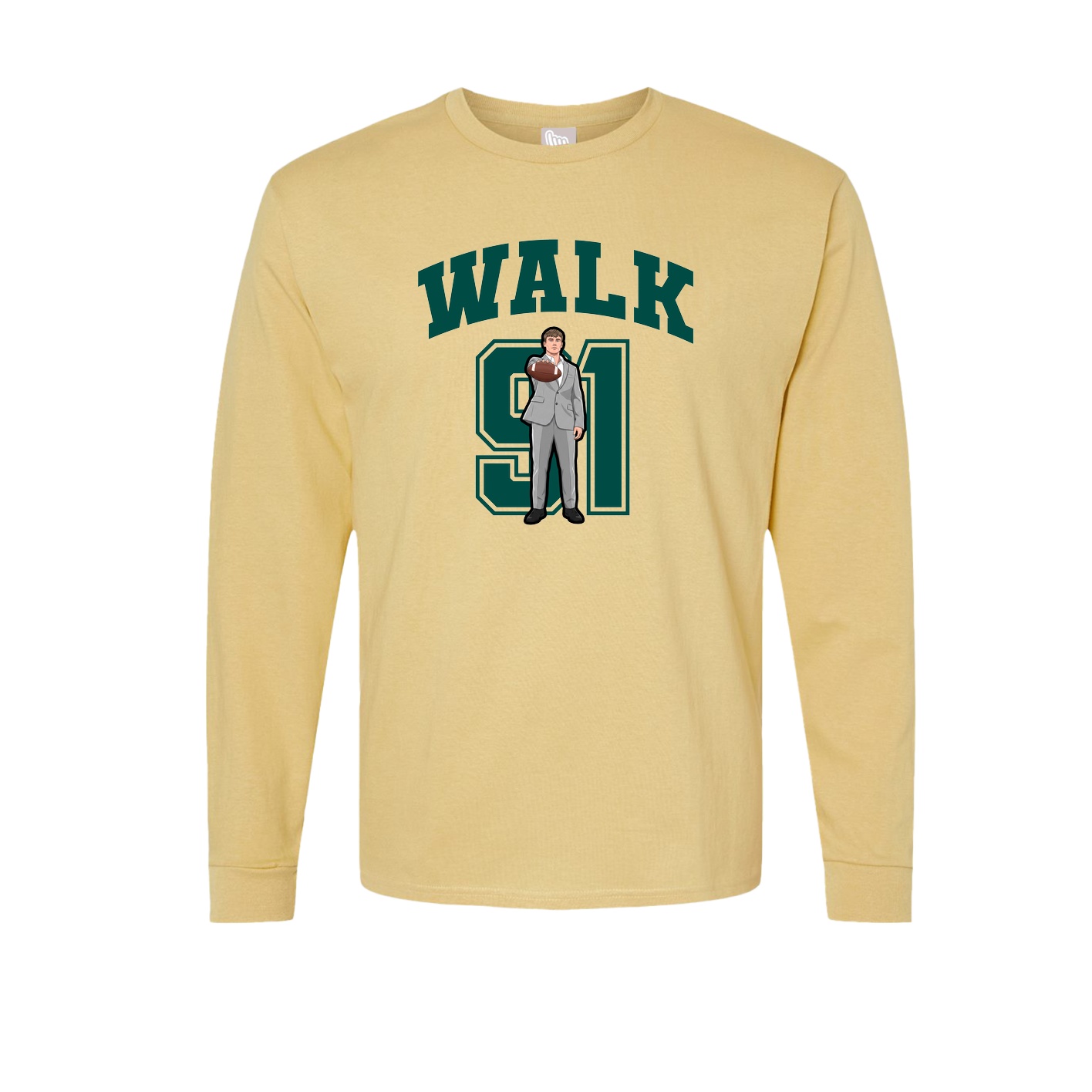 Long Sleeve Tee — Number in Vegas Gold