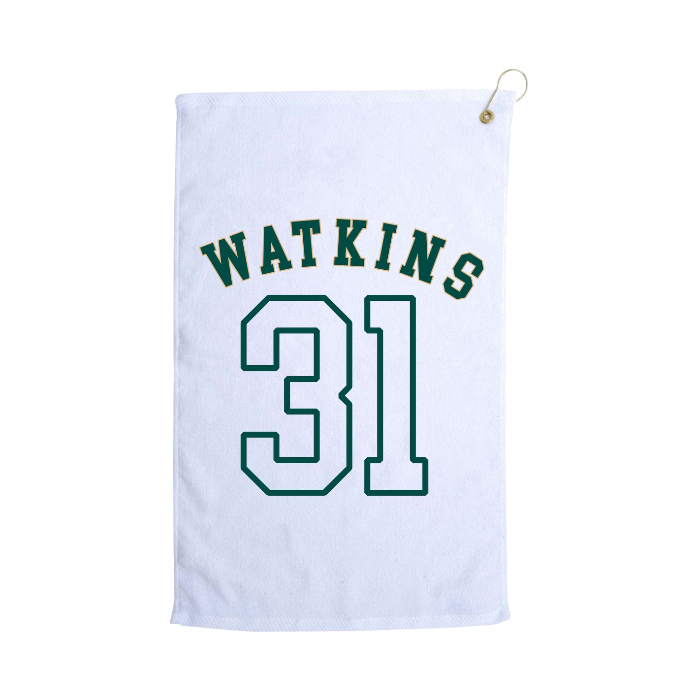 Golf Towel — Shirsey Arch in White