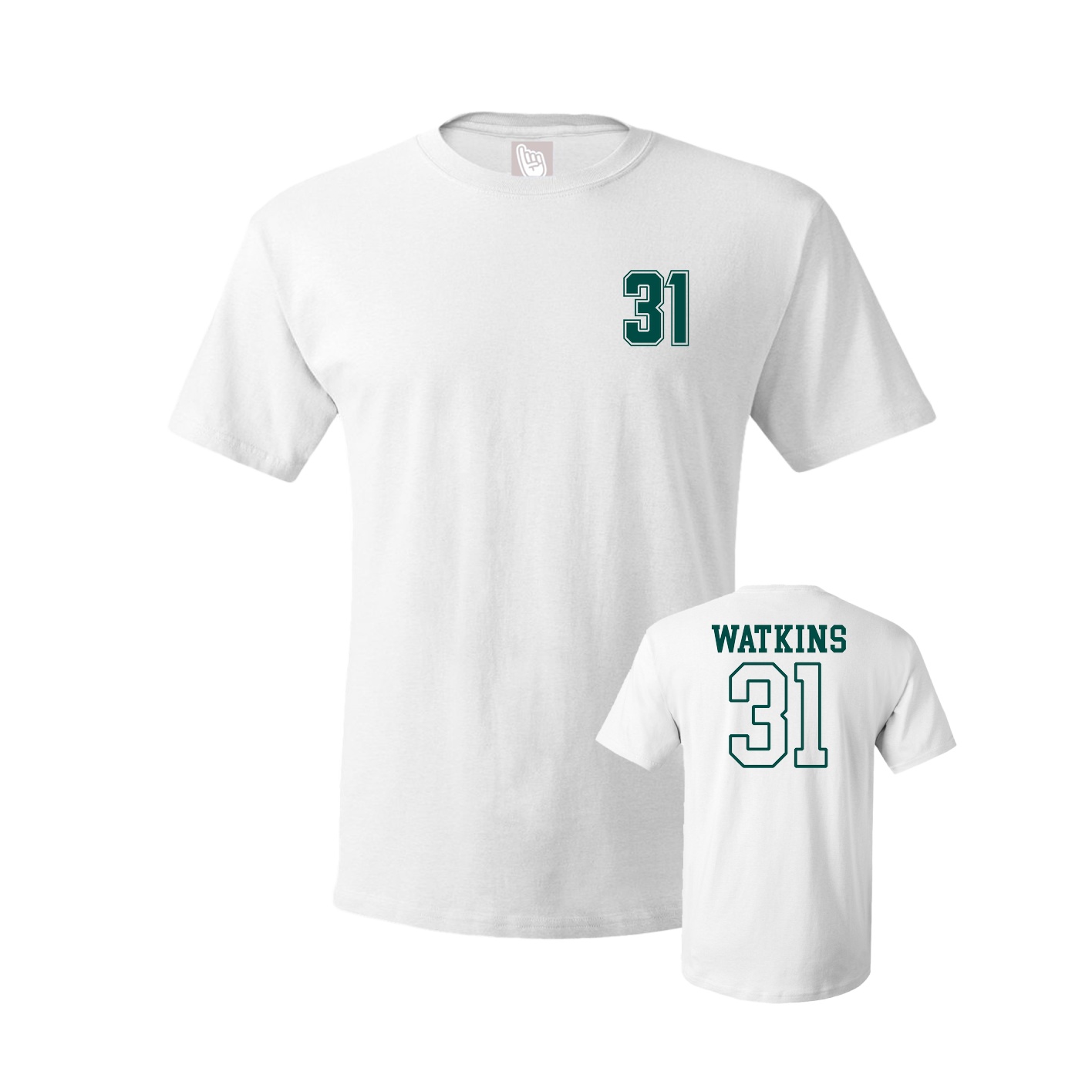 Youth Tee — Chest Back in White
