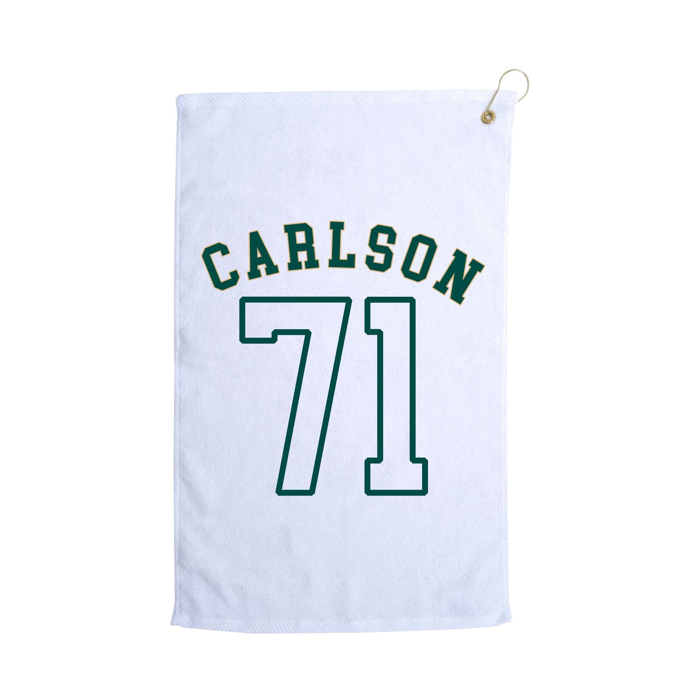 Golf Towel — Shirsey Arch in White