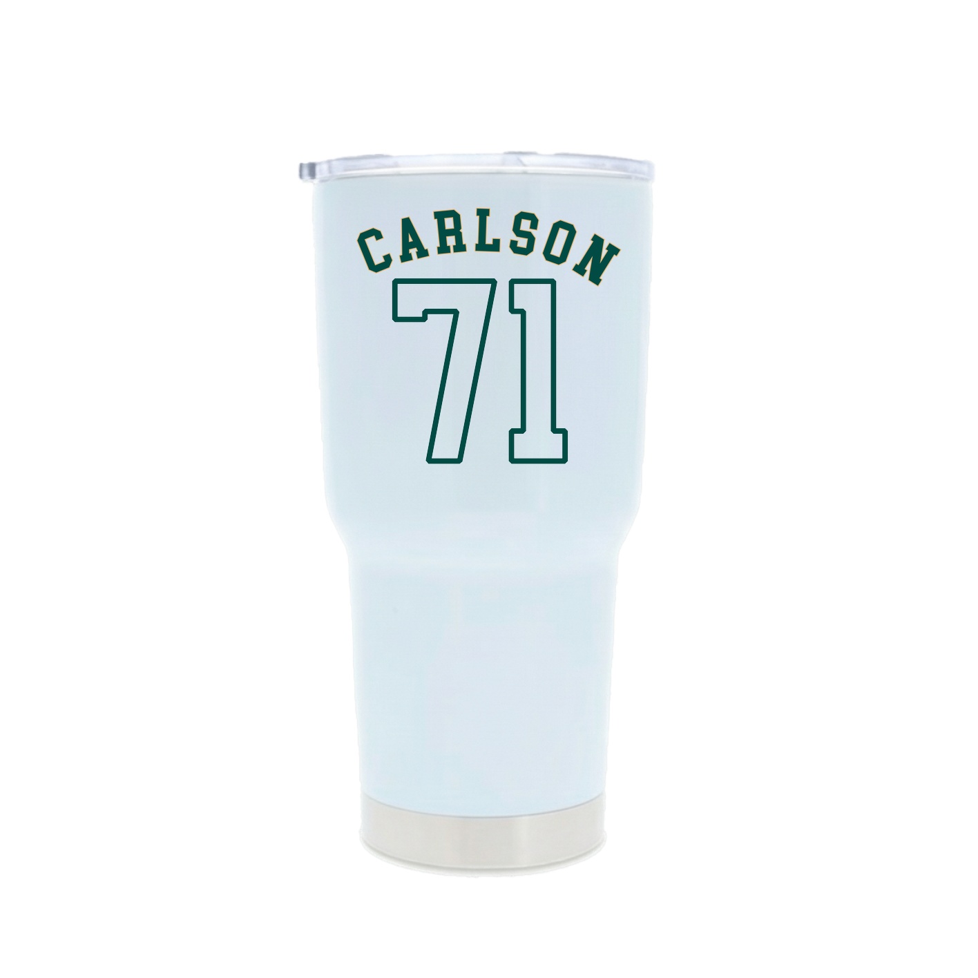 30oz Stainless Steel Tumbler — Shirsey Arch in White