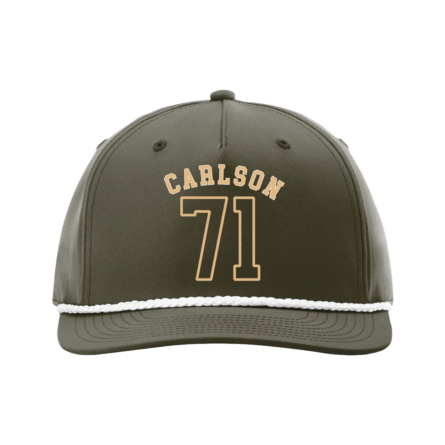 Five-Panel Classic Rope Cap — Shirsey Arch in Green