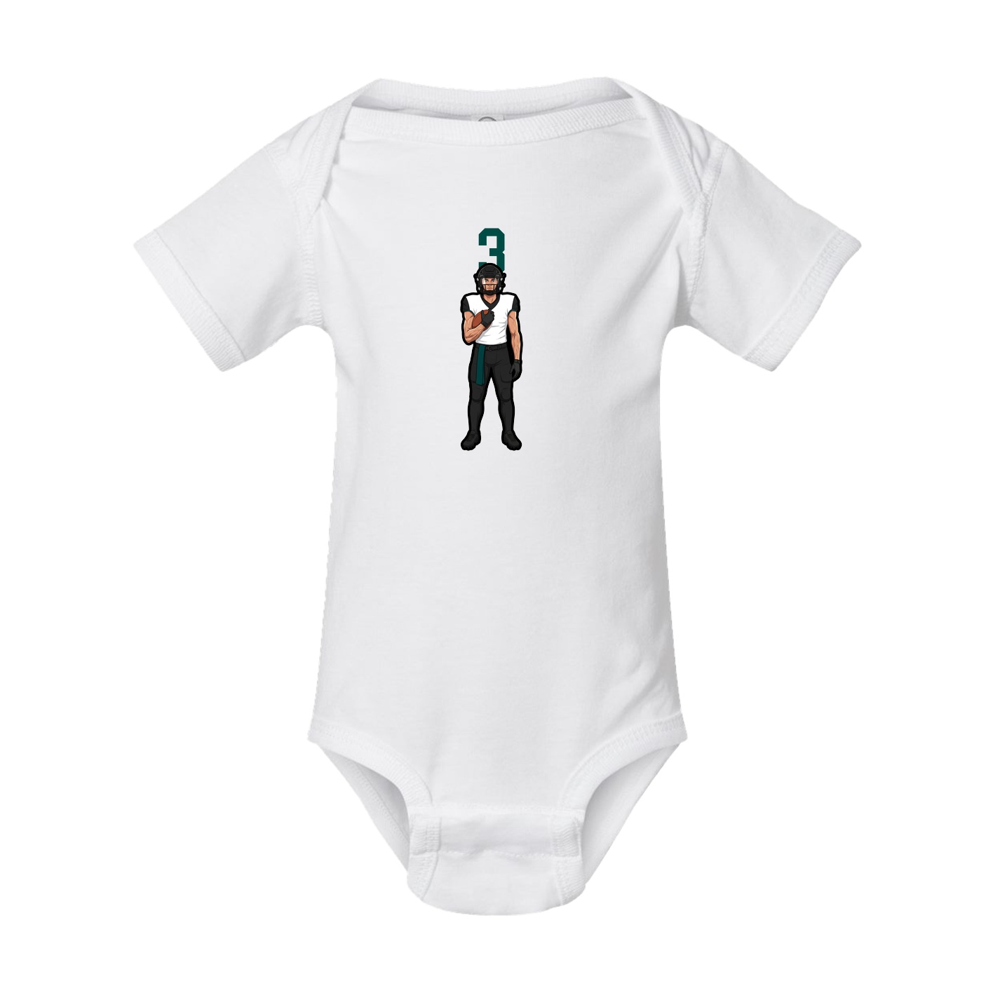 Baby Onesie — Number Top in White