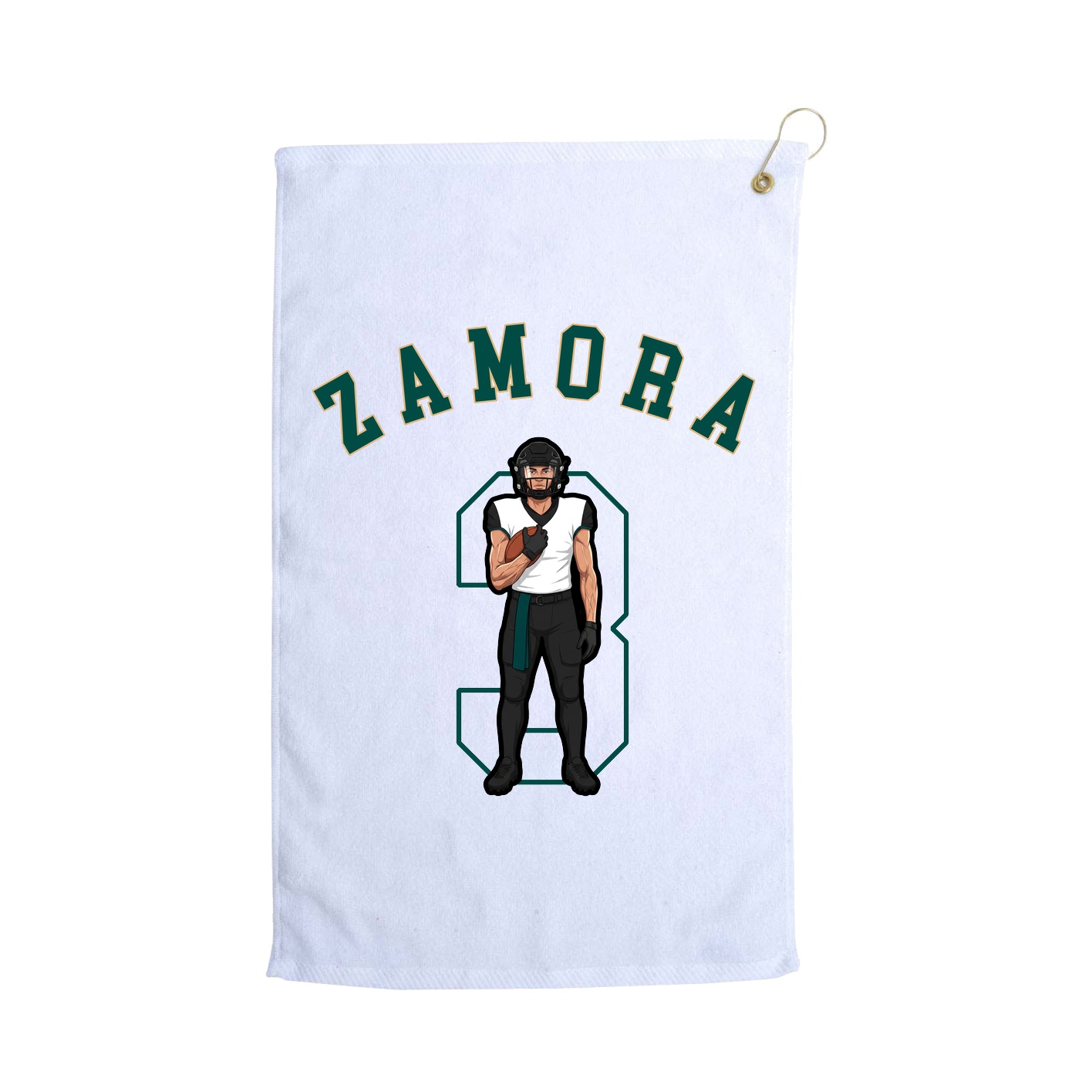 Golf Towel — Shirsey Arch in White