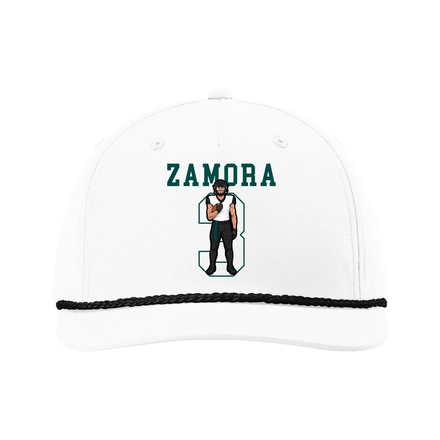 Five-Panel Classic Rope Cap — Shirsey in White