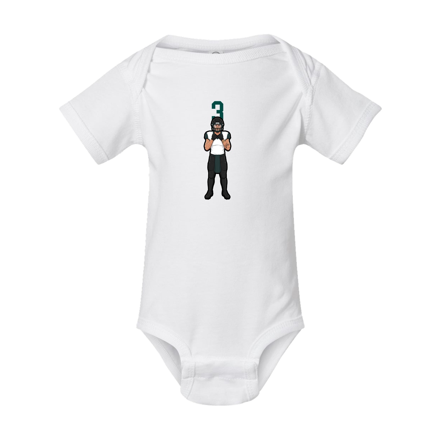 Baby Onesie — Number Top in White