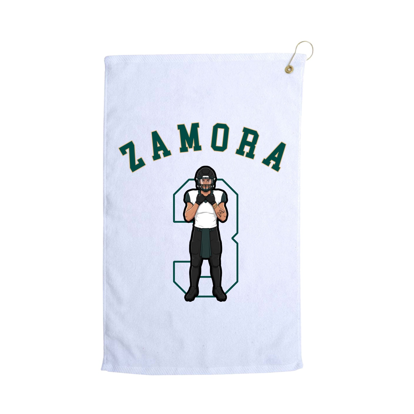 Golf Towel — Shirsey Arch in White