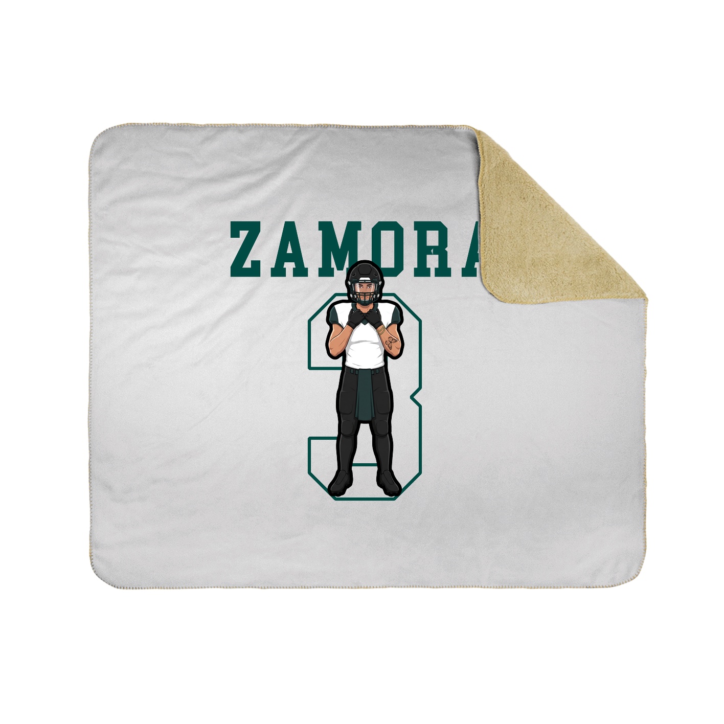 Throw Blanket — Shirsey in White