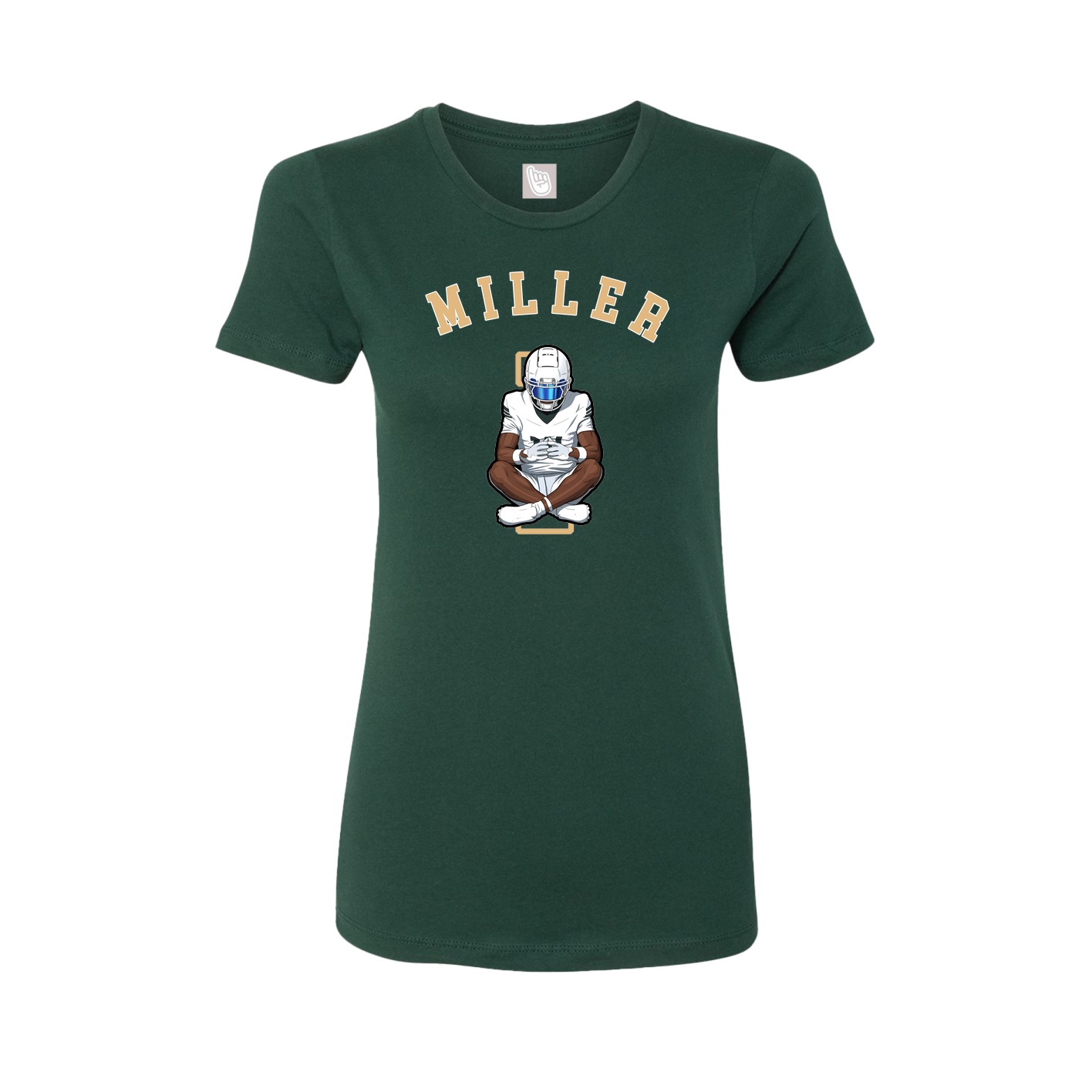 Fitted Women's Tee — Shirsey Arch in Green