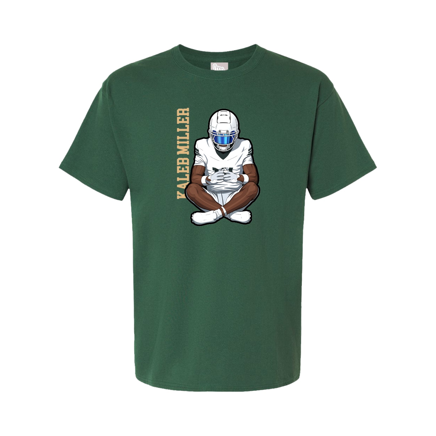 Tee — Name Vertical in Green
