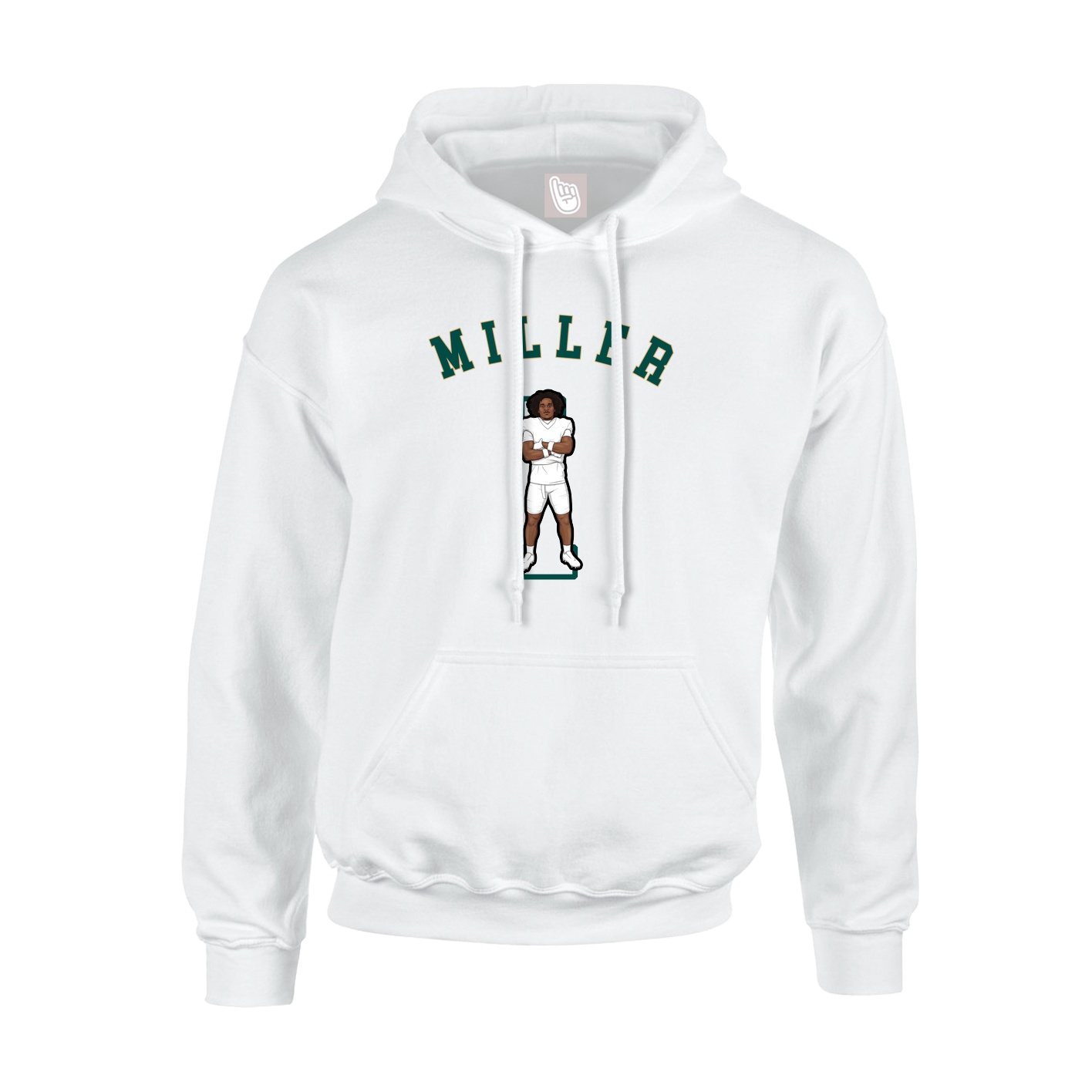 Youth Hoodie — Shirsey Arch in White