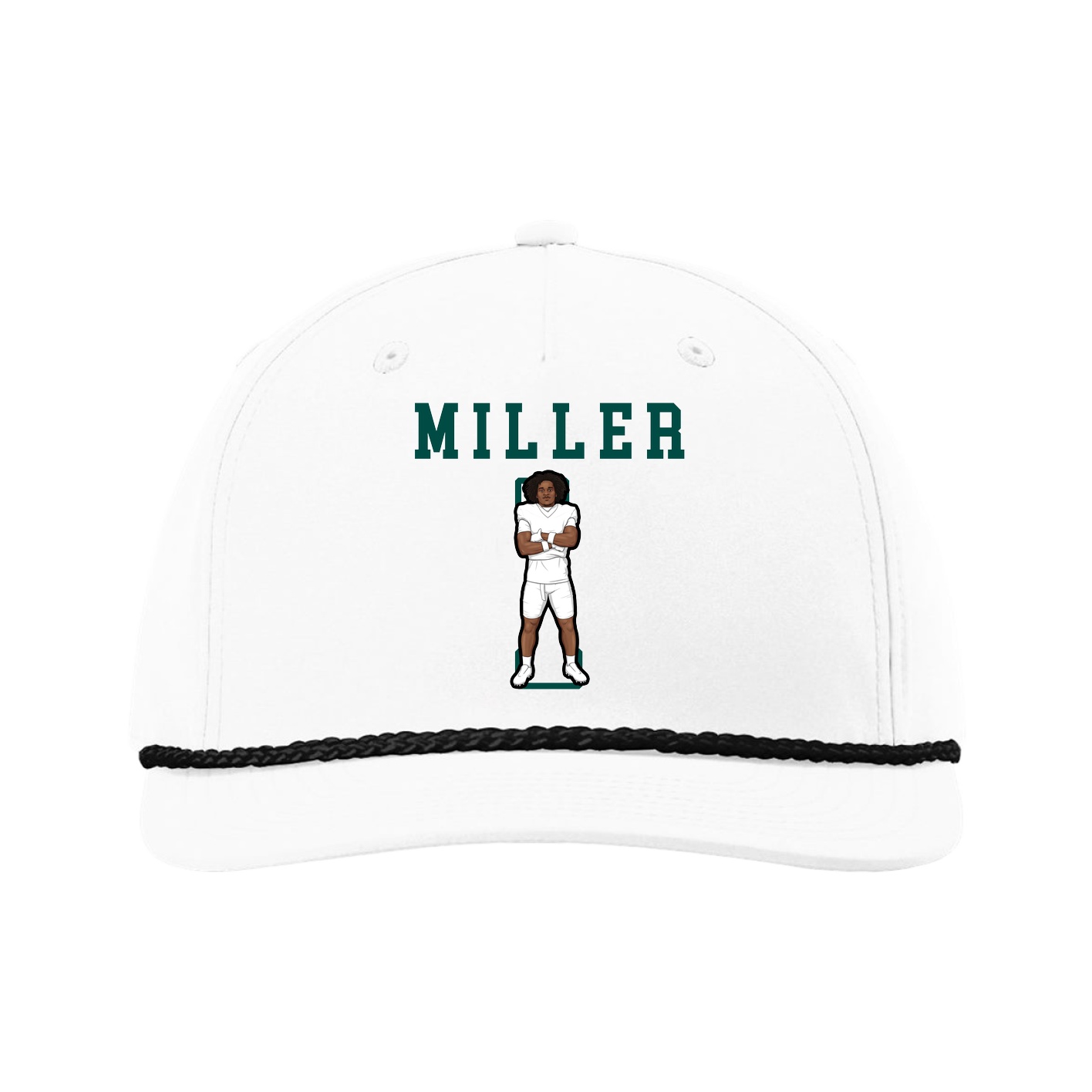 Five-Panel Classic Rope Cap — Shirsey in White