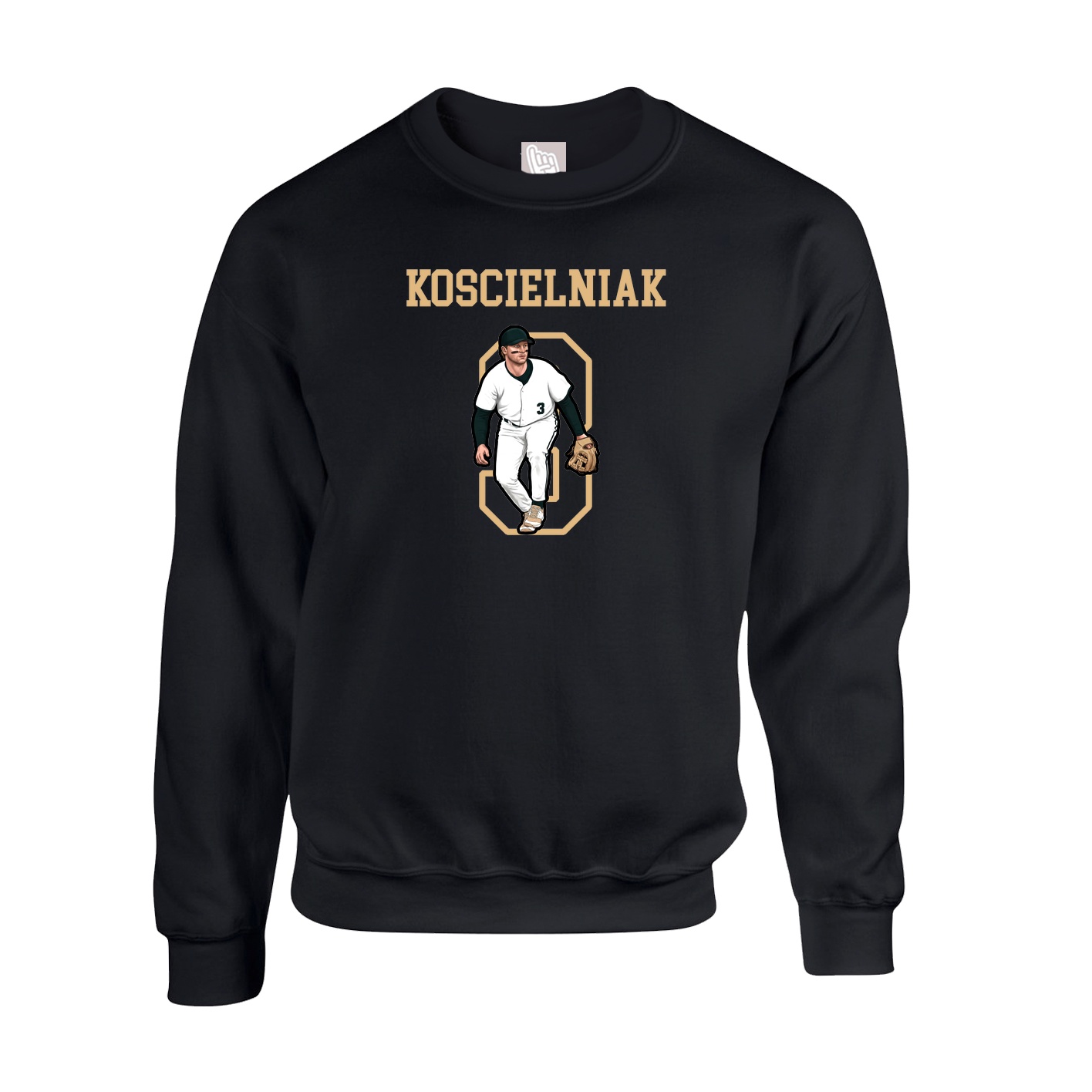 Fleece Crew — Shirsey in Black