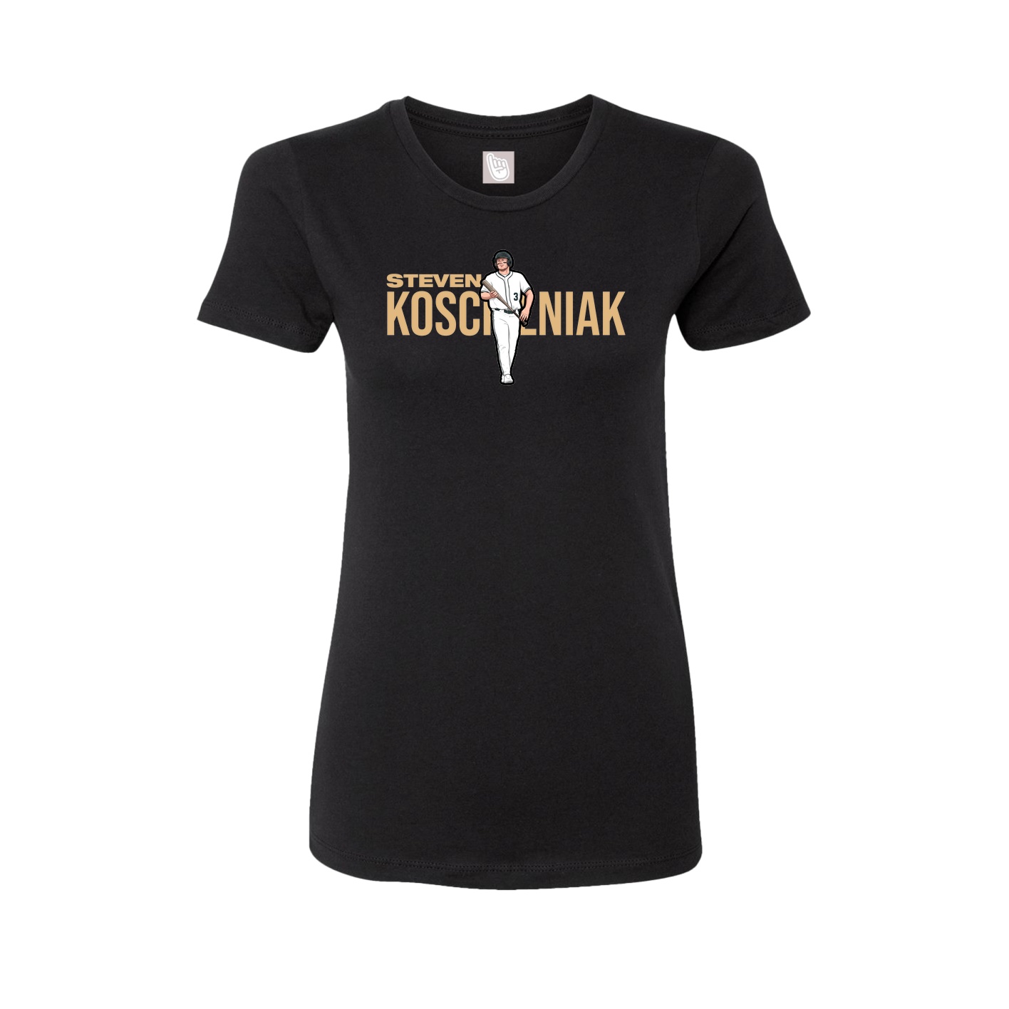 Womens Tee — Player Name in Black