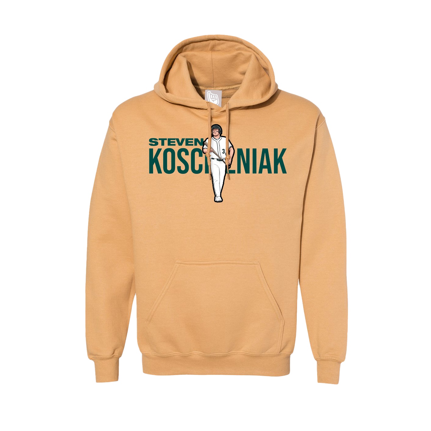 Hoodie — Player Name in Vegas Gold