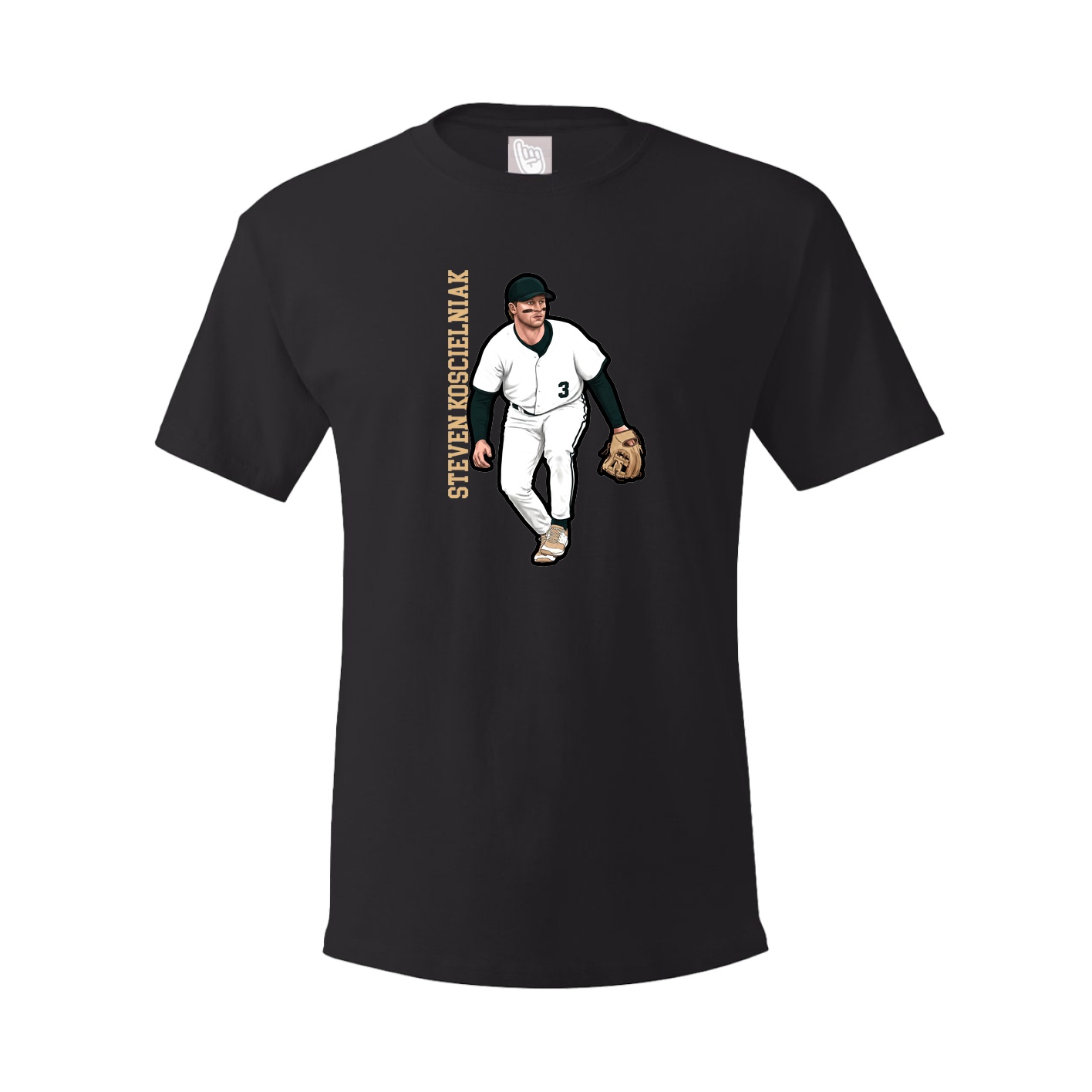 Tee — Name Vertical in Black
