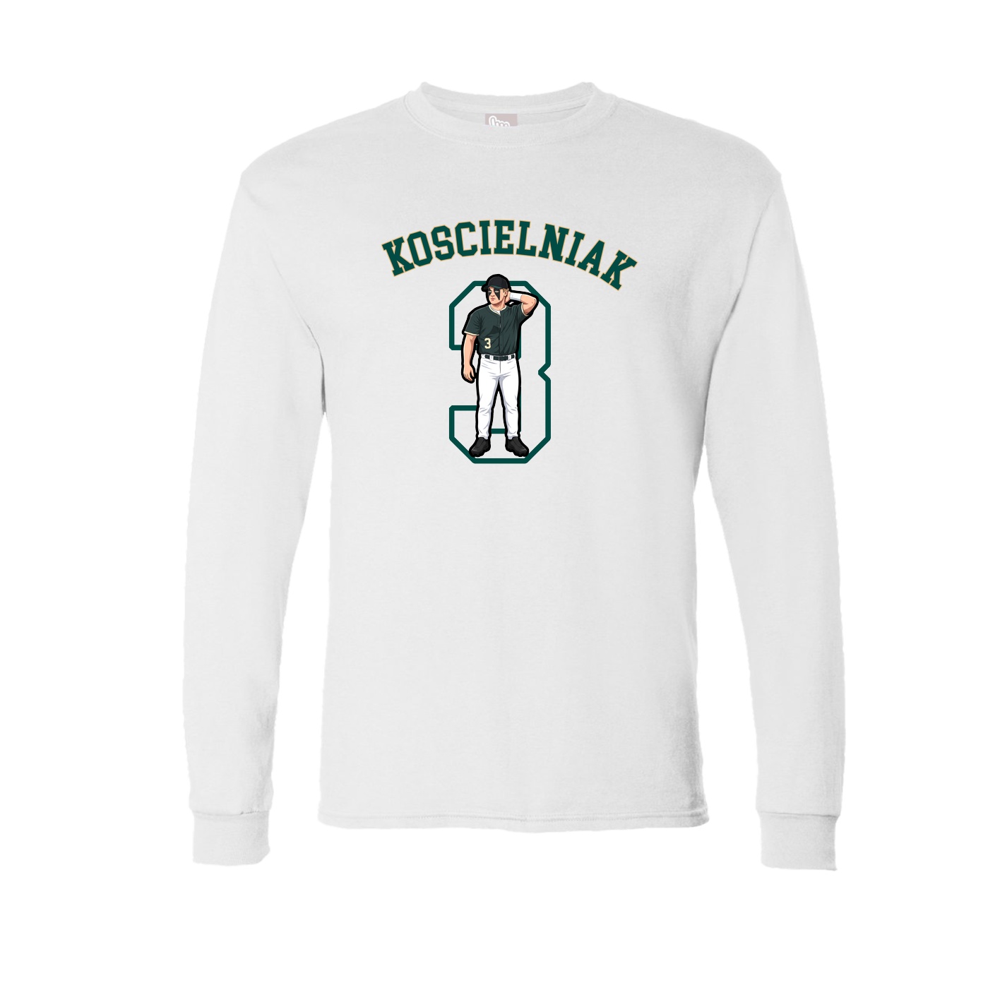 Long Sleeve Tee — Shirsey Arch in White