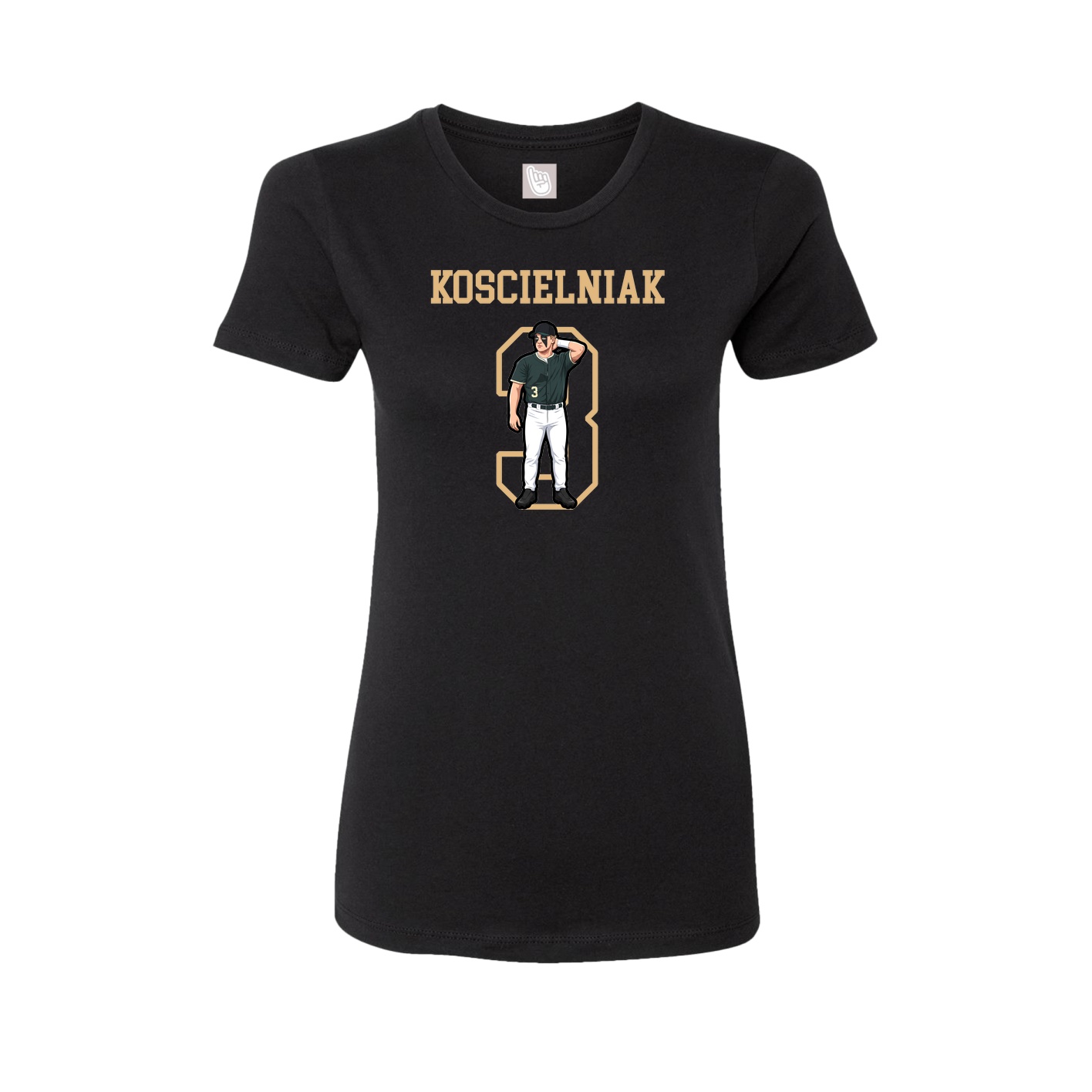 Fitted Women's Tee — Shirsey in Black