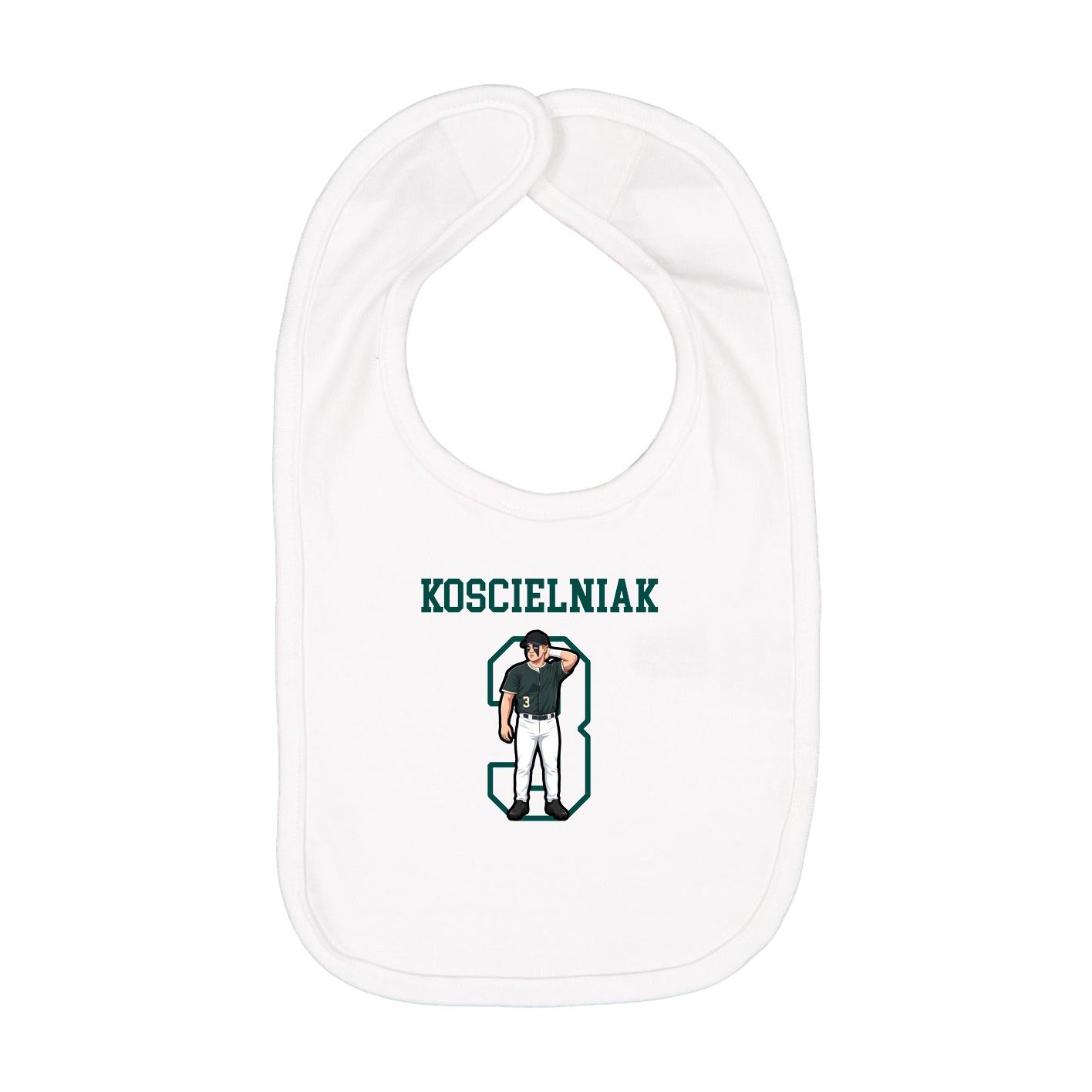 Infant Bib — Shirsey in White