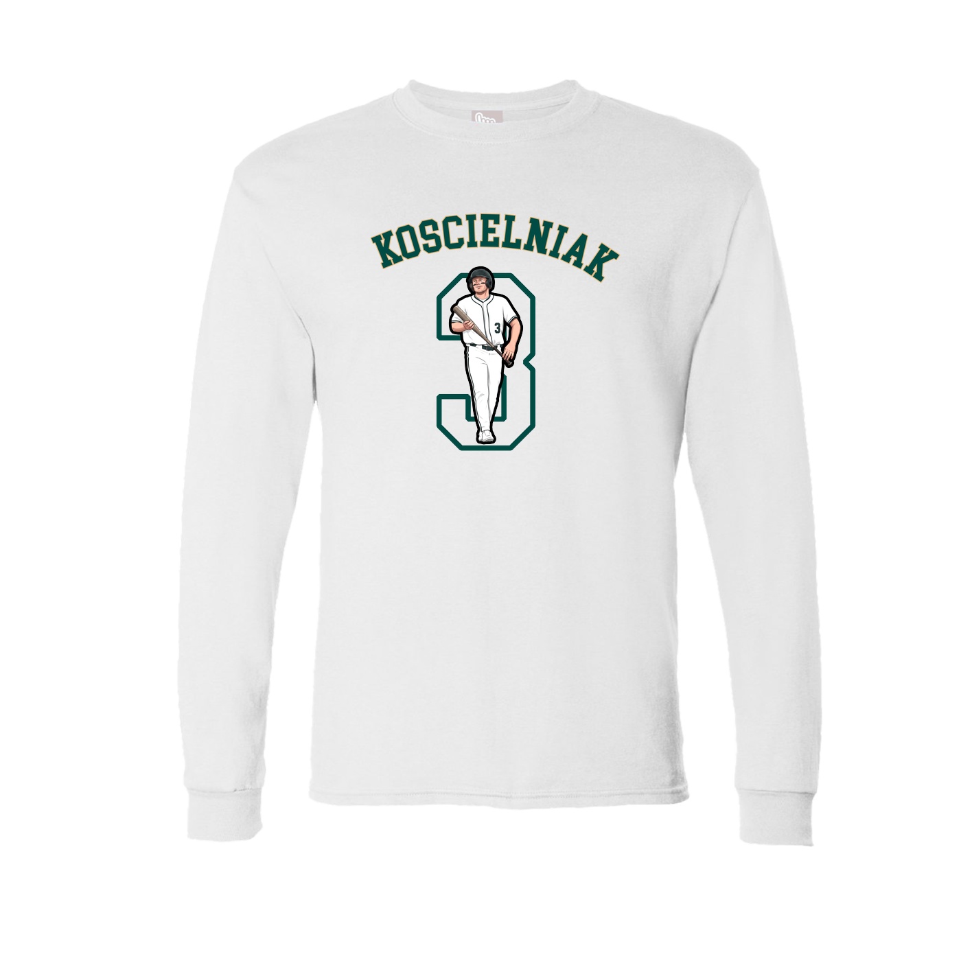 Long Sleeve Tee — Shirsey Arch in White