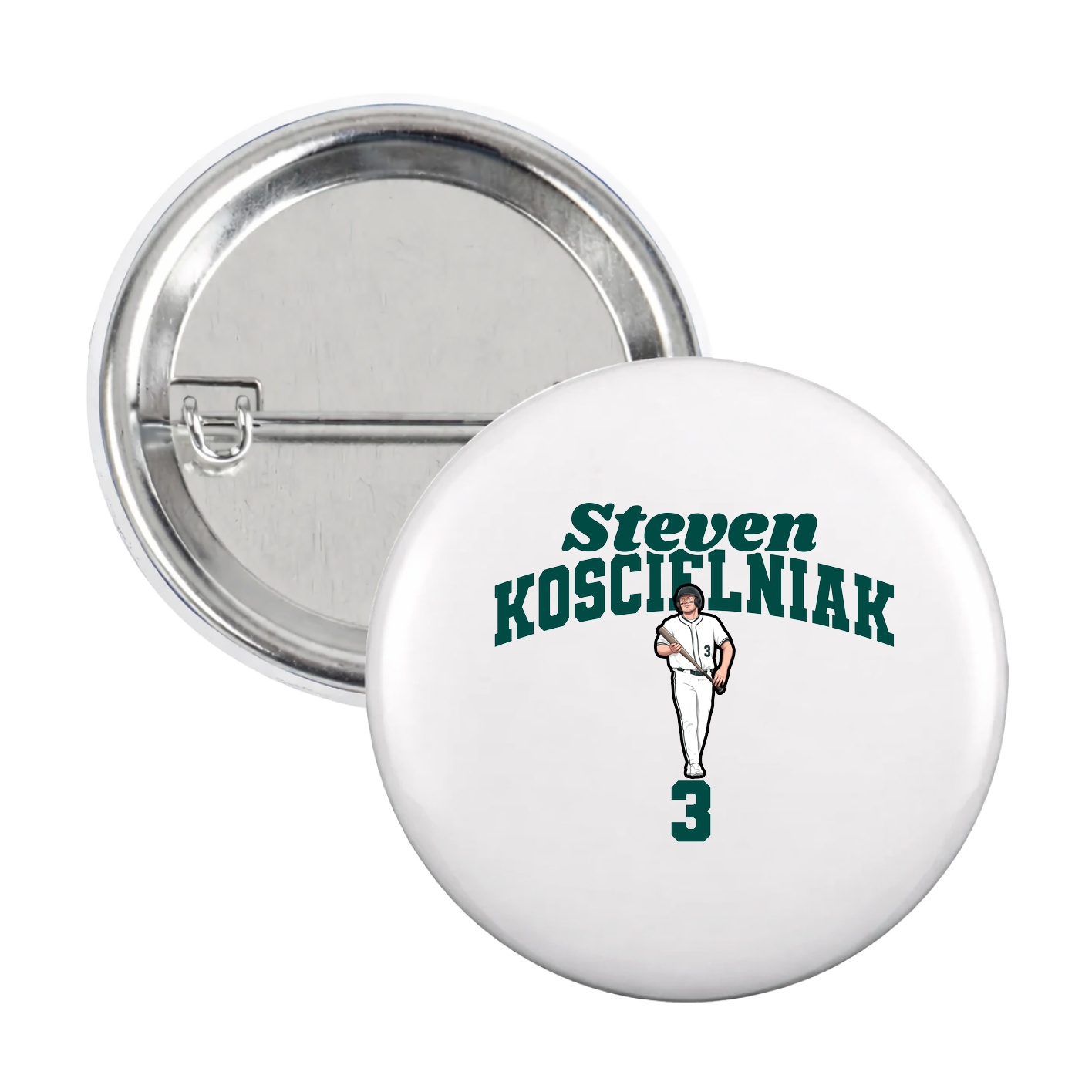 Game Day Button — Signature Arch in White
