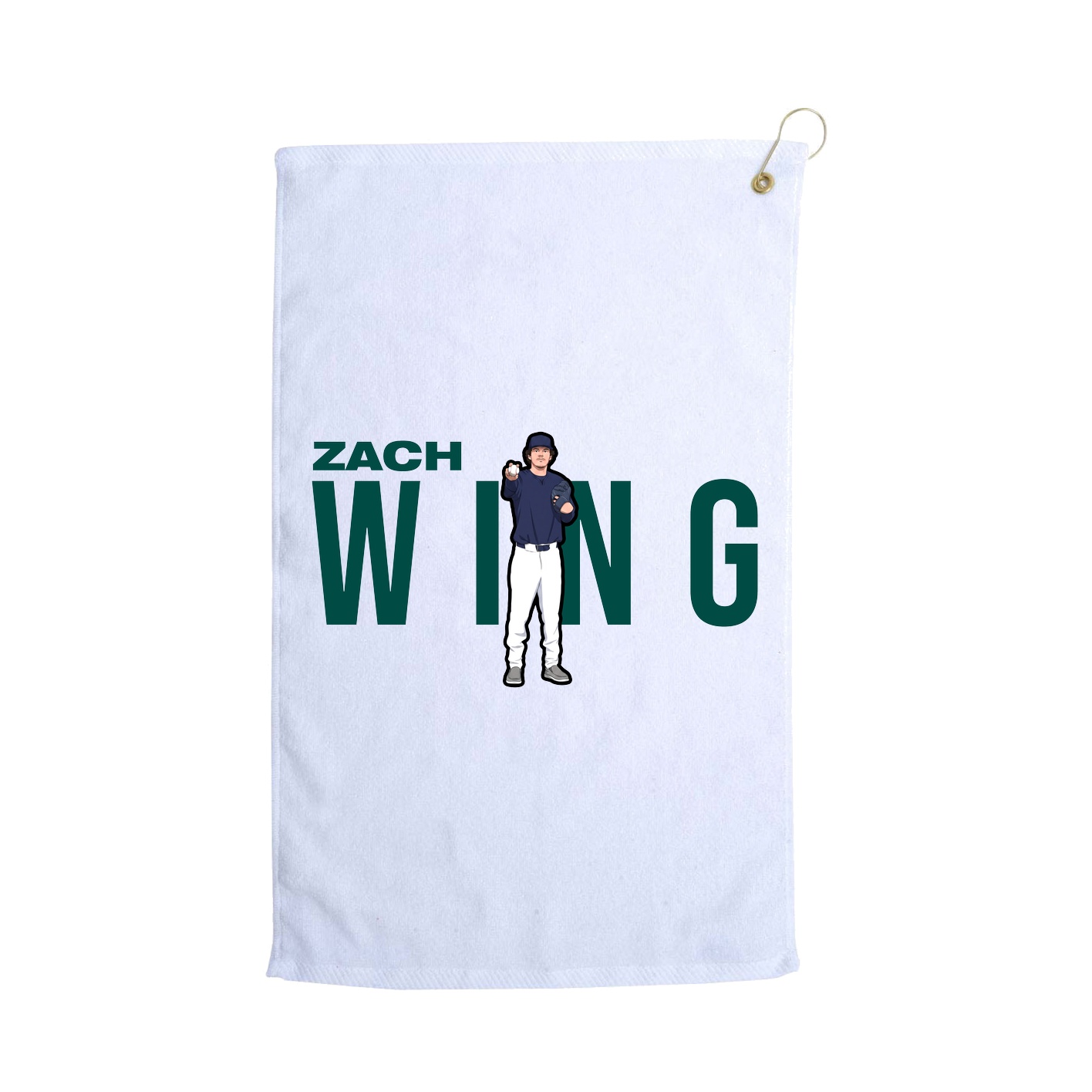 Golf Towel — Player Name in White