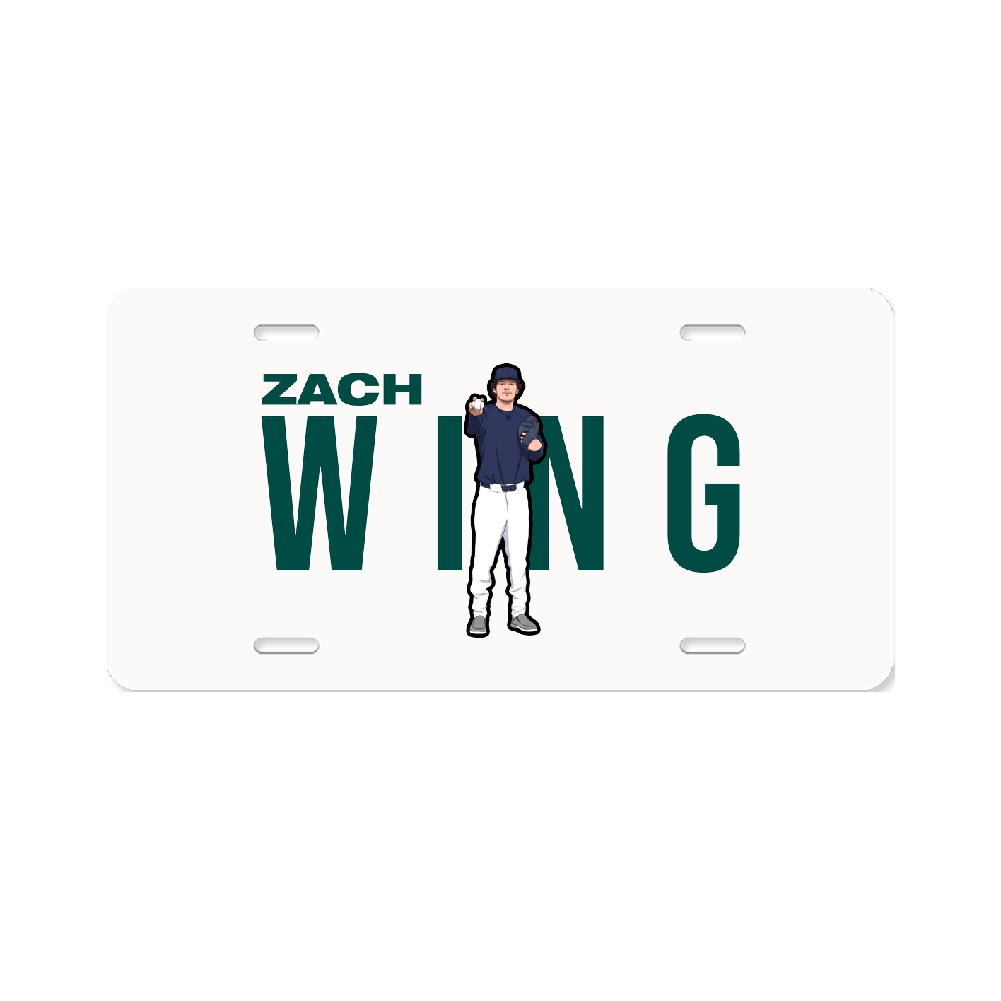 License Plate — Player Name in Classic