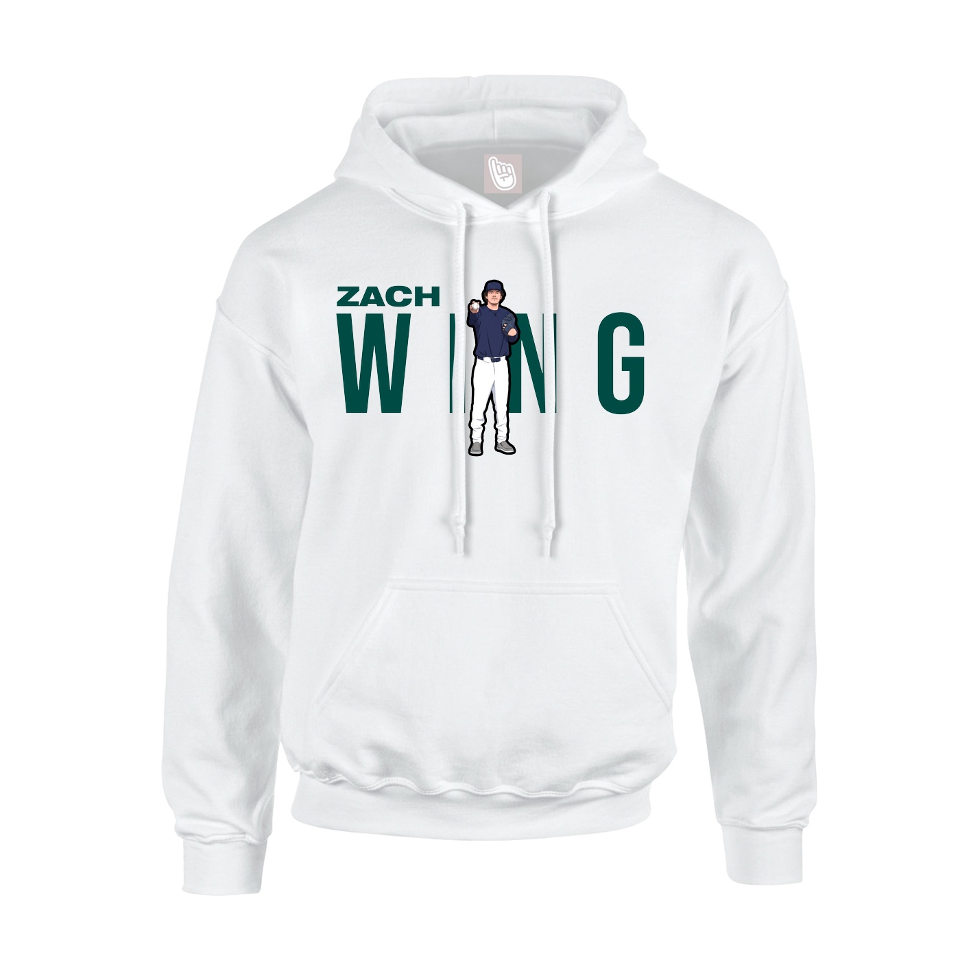 Hoodie — Player Name in White
