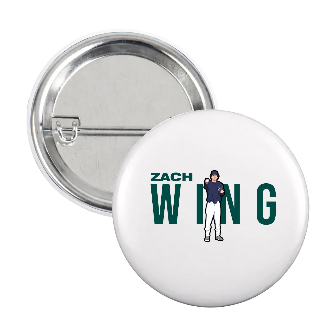 Game Day Button — Player Name in White