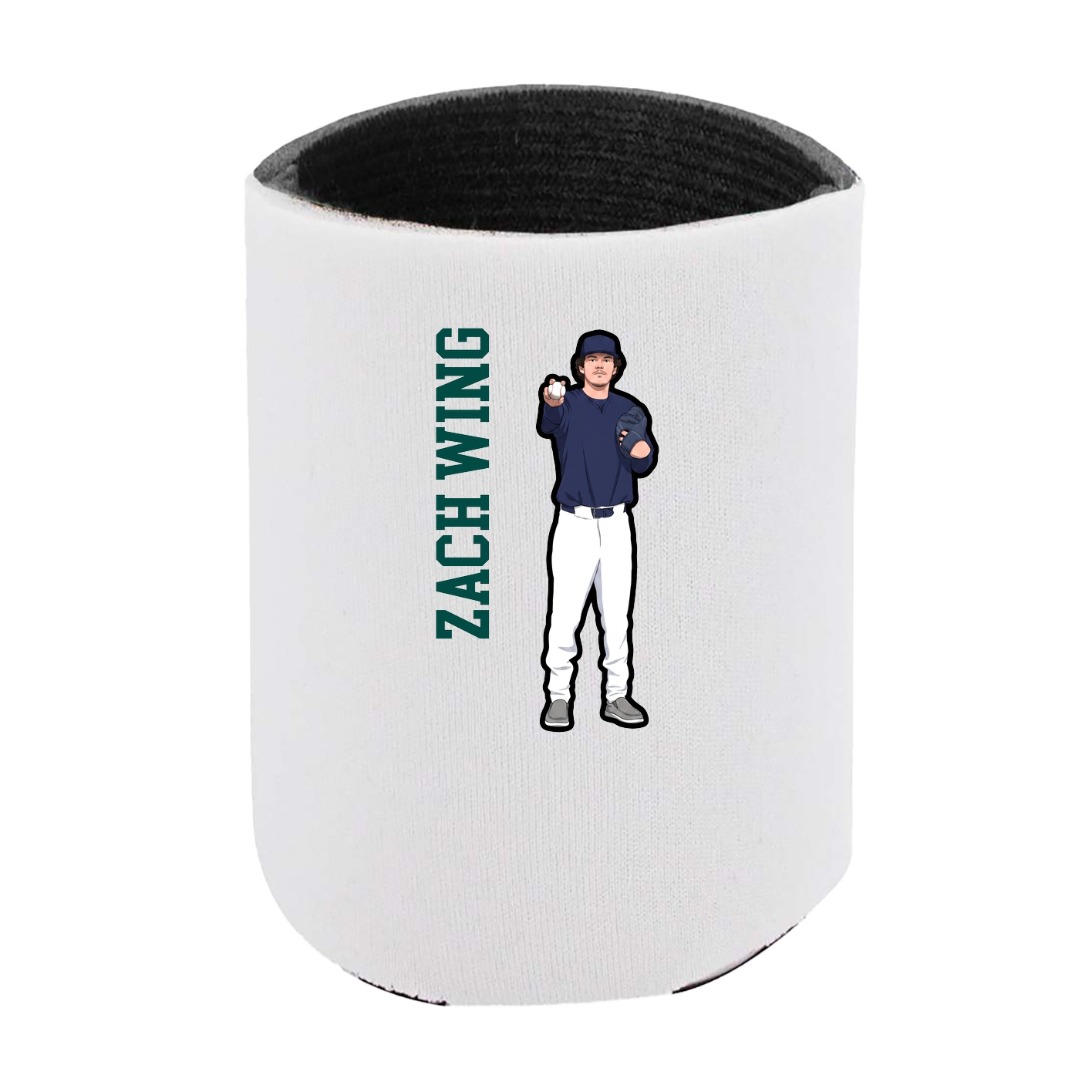 Can Holder — Name Vertical in White