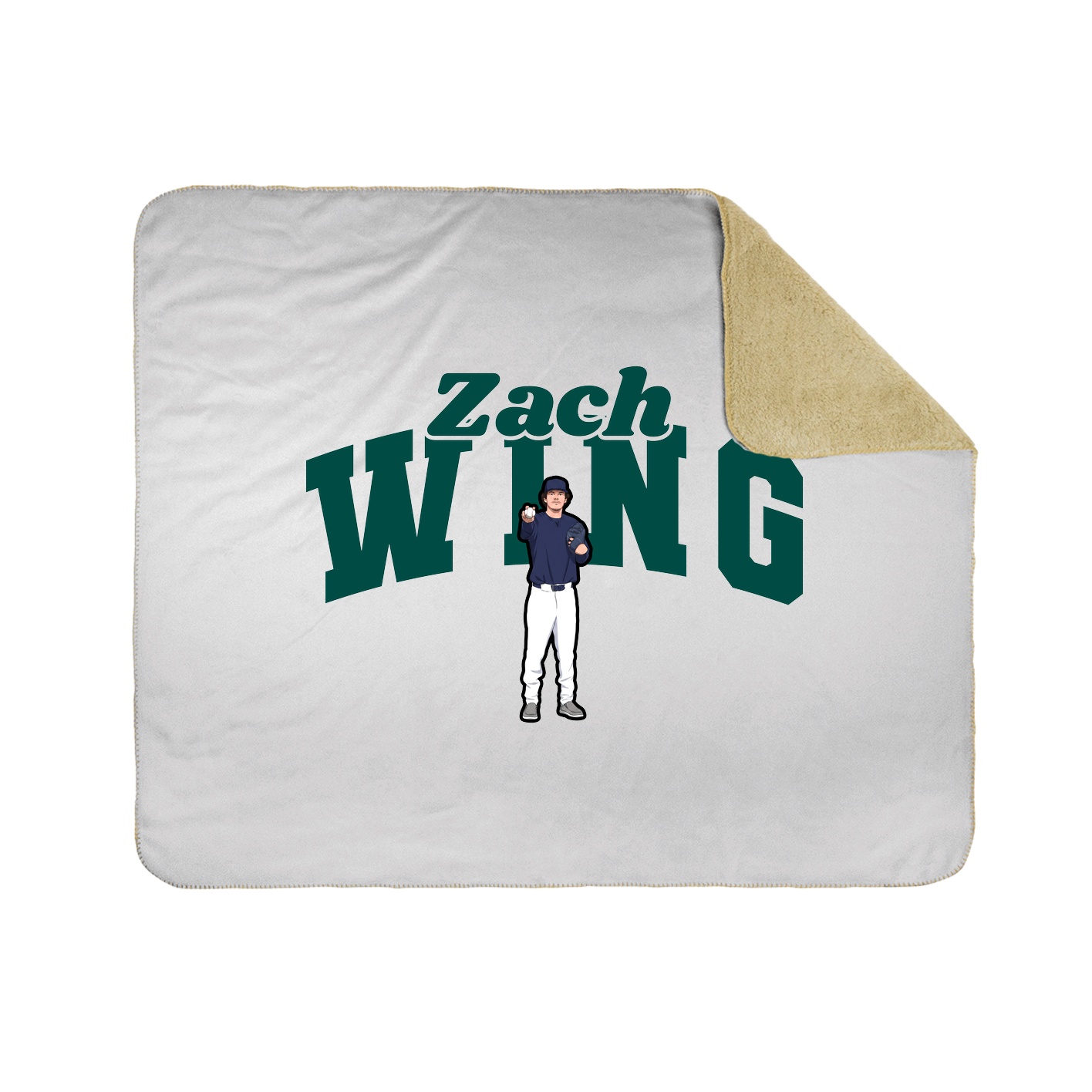 Throw Blanket — Signature Arch in White