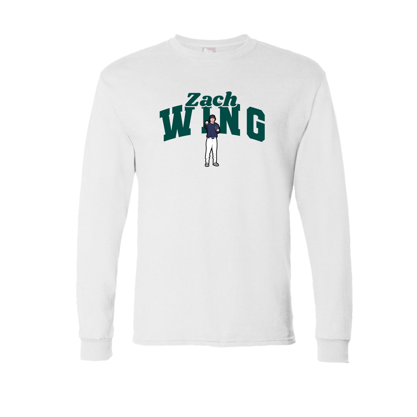 Long Sleeve Tee — Signature Arch in White
