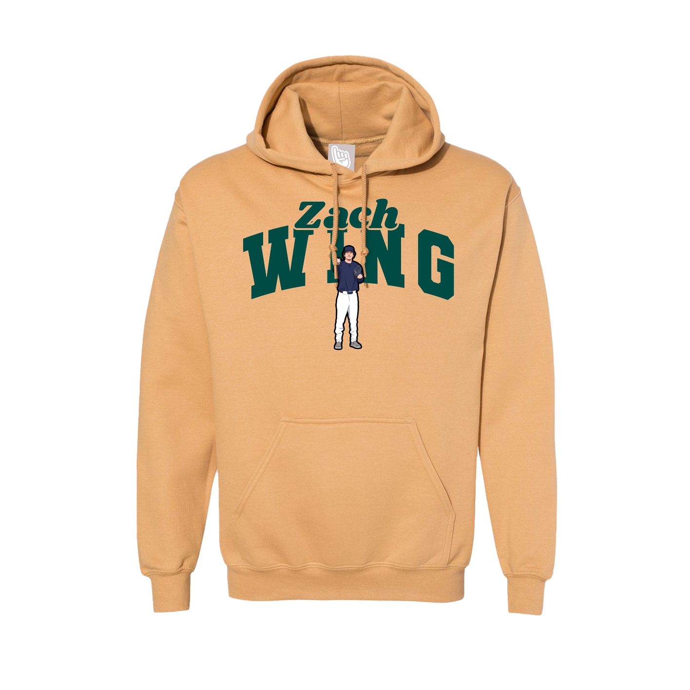 Hoodie — Signature Arch in Vegas Gold