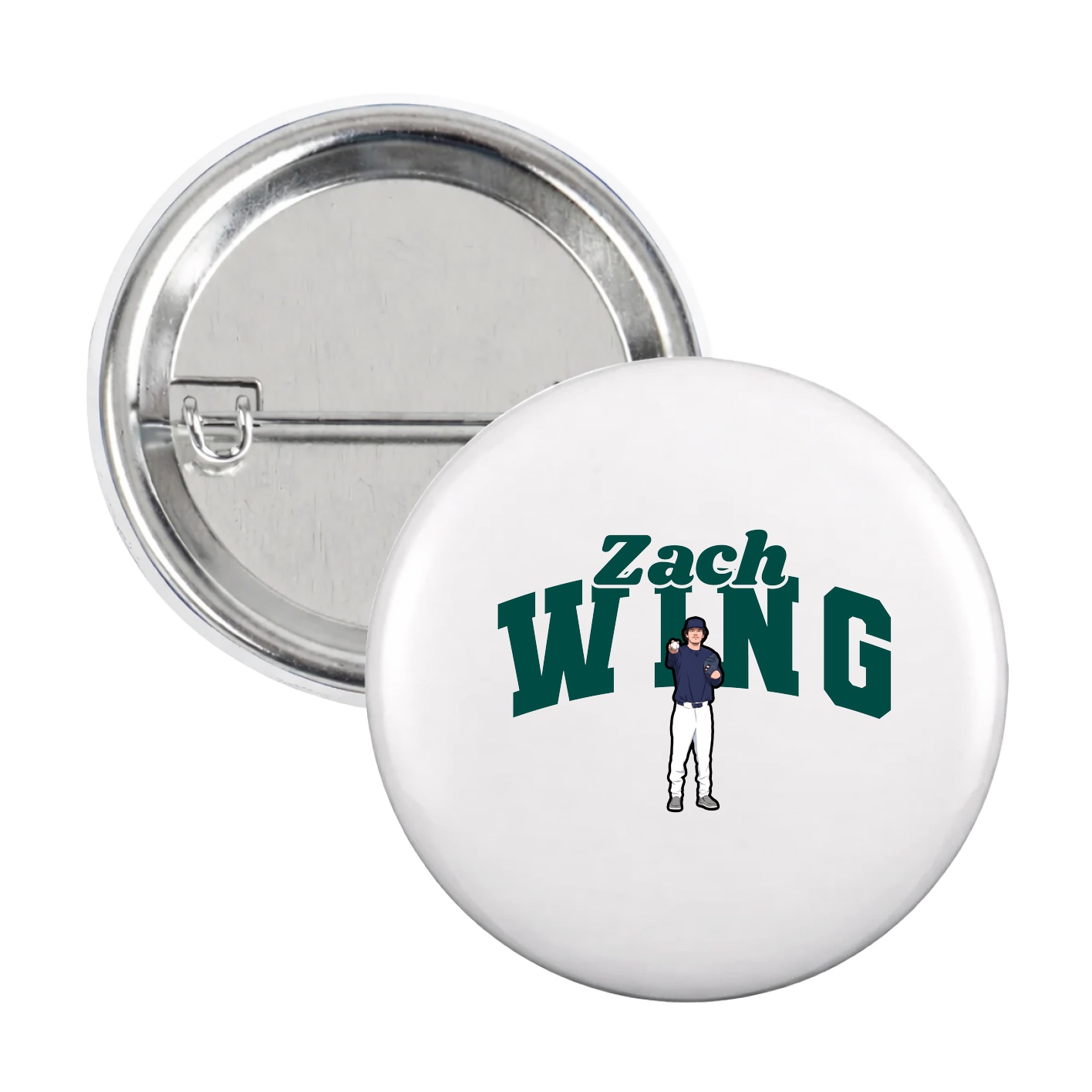 Game Day Button — Signature Arch in White