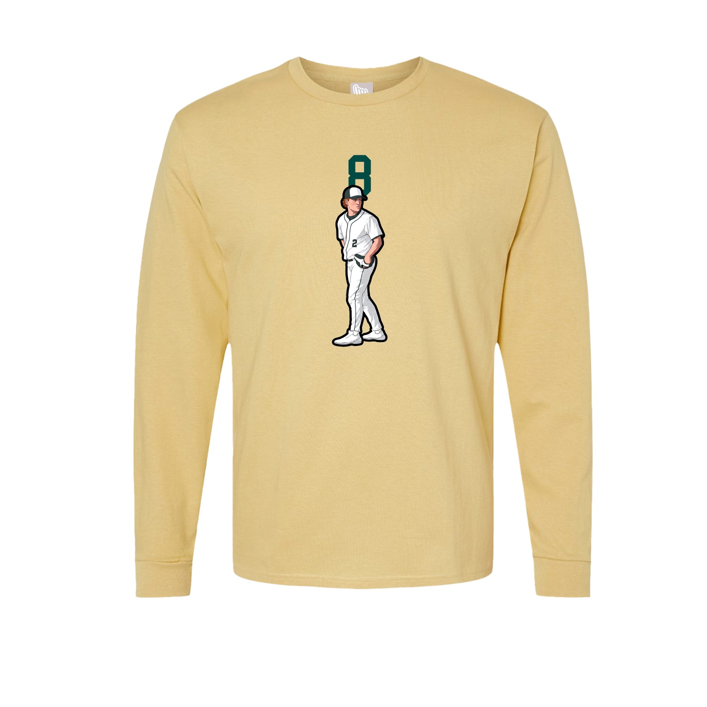 Long Sleeve Tee — Number Top in Vegas Gold