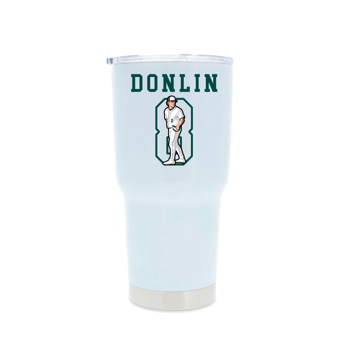 30oz Stainless Steel Tumbler — Shirsey in White