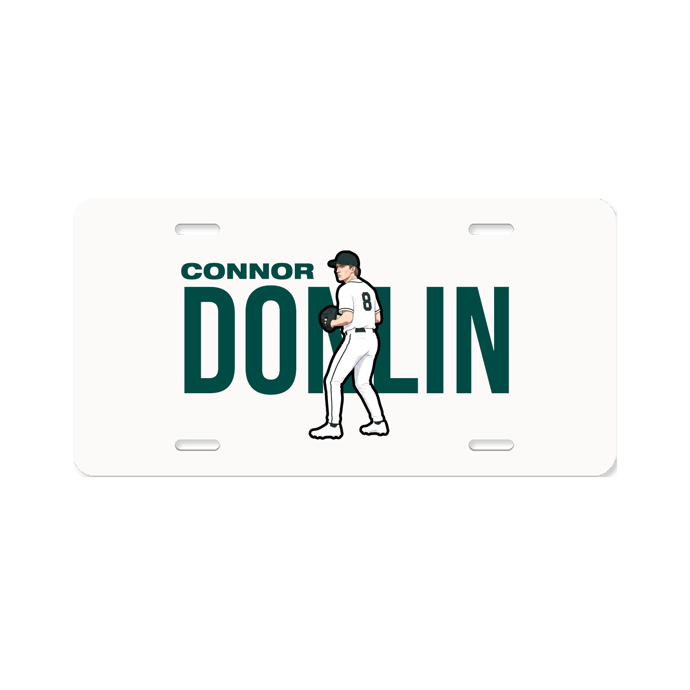 License Plate — Player Name in Classic