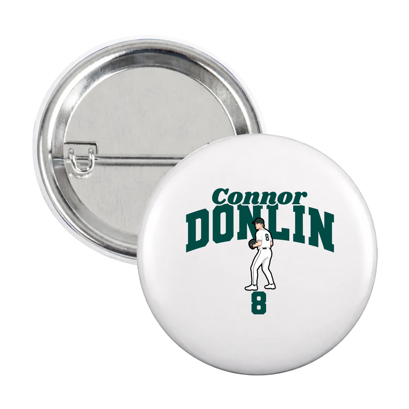 Game Day Button — Signature Arch in White