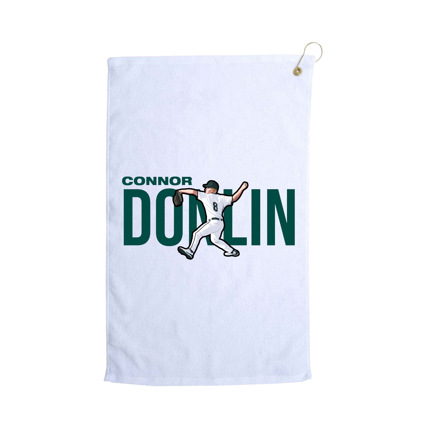 Golf Towel — Player Name in White