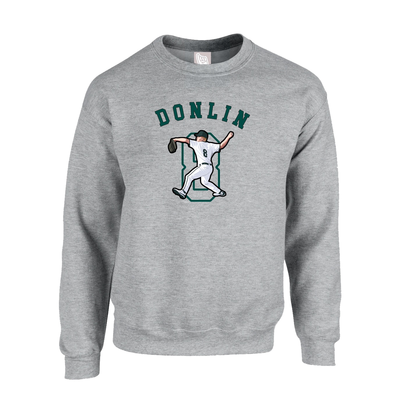 Fleece Crew — Shirsey Arch in Grey