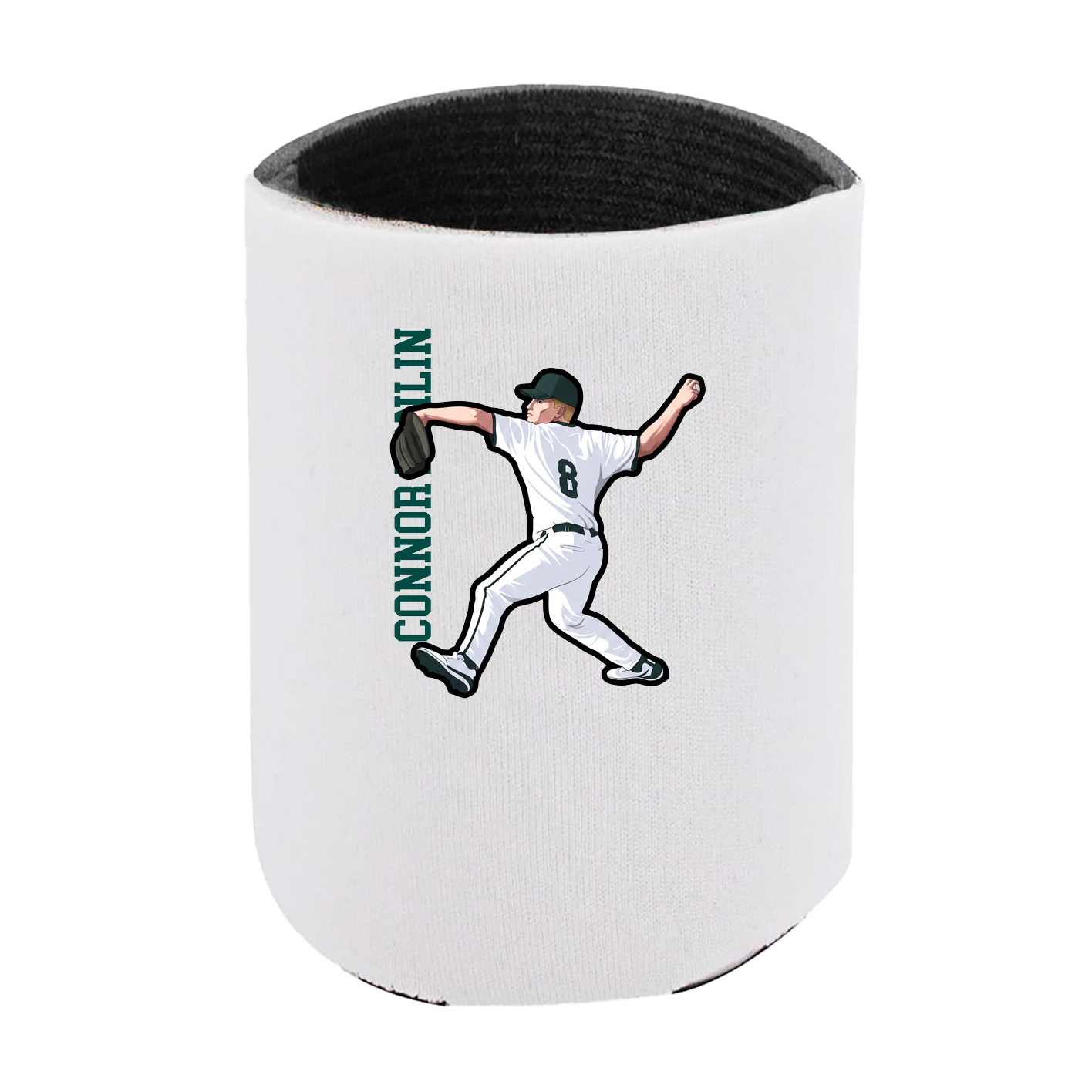 Can Holder — Name Vertical in White