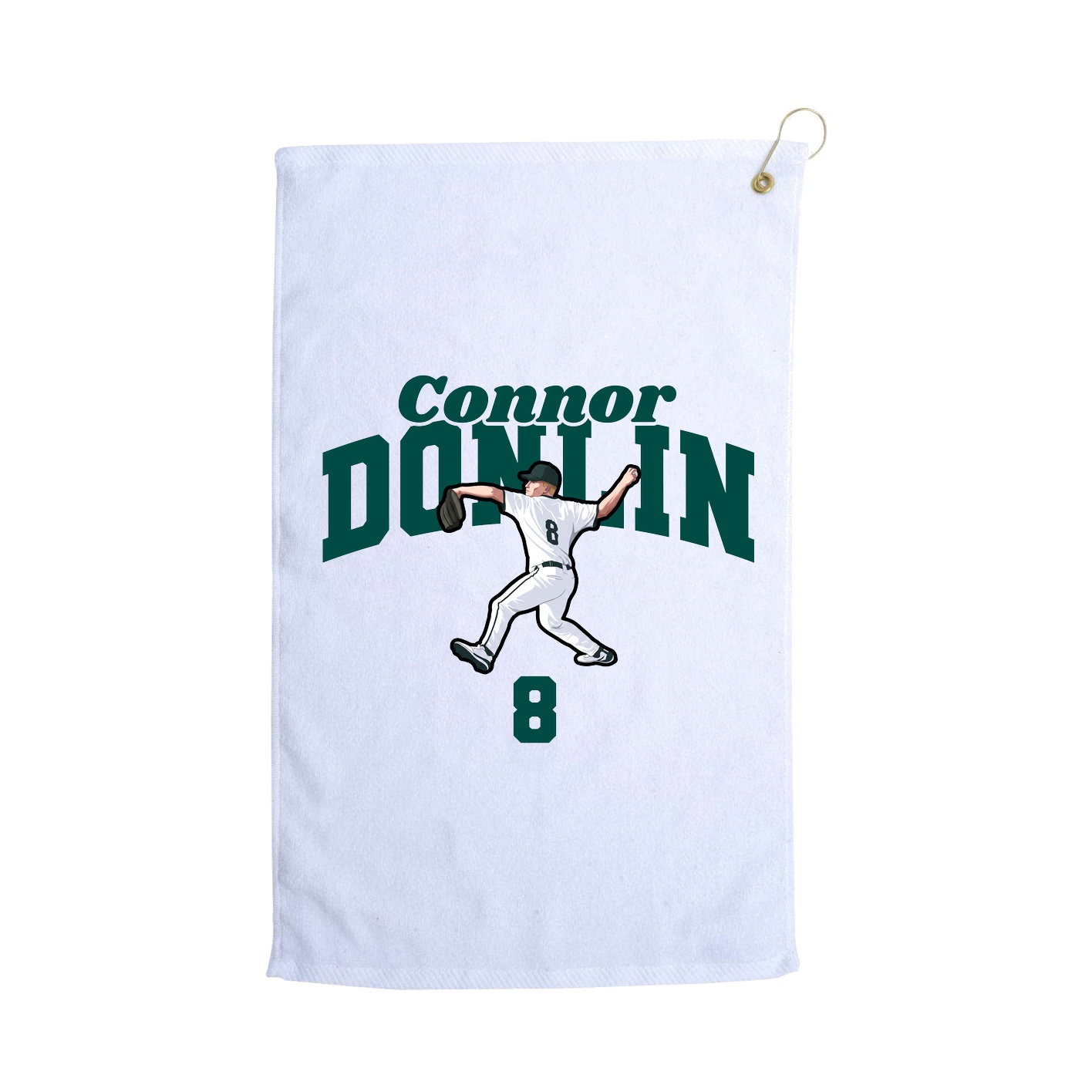 Golf Towel — Signature Arch in White