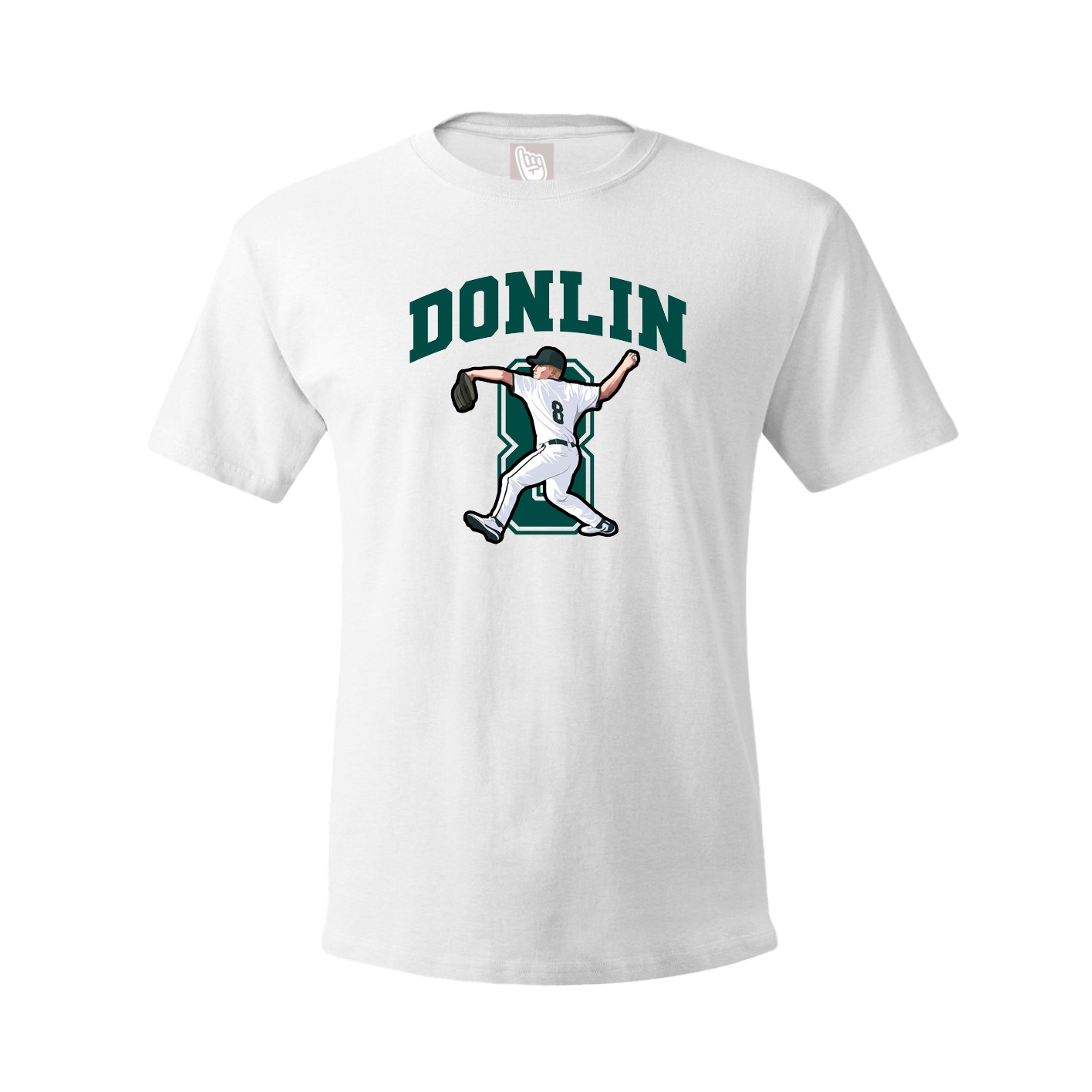 Youth Tee — Number in White