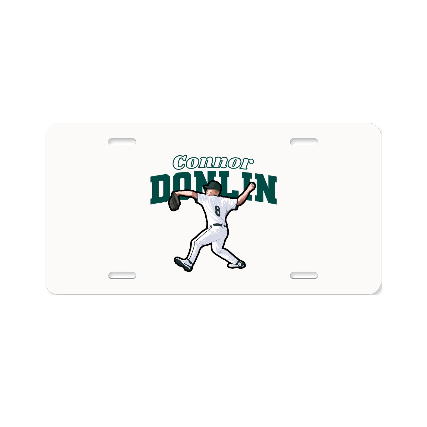 License Plate — Name Arch in Classic