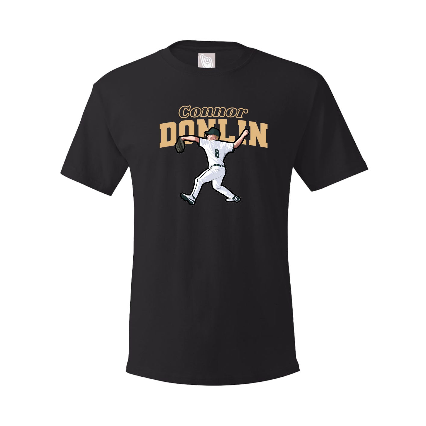 Youth Tee — Name Arch in Black